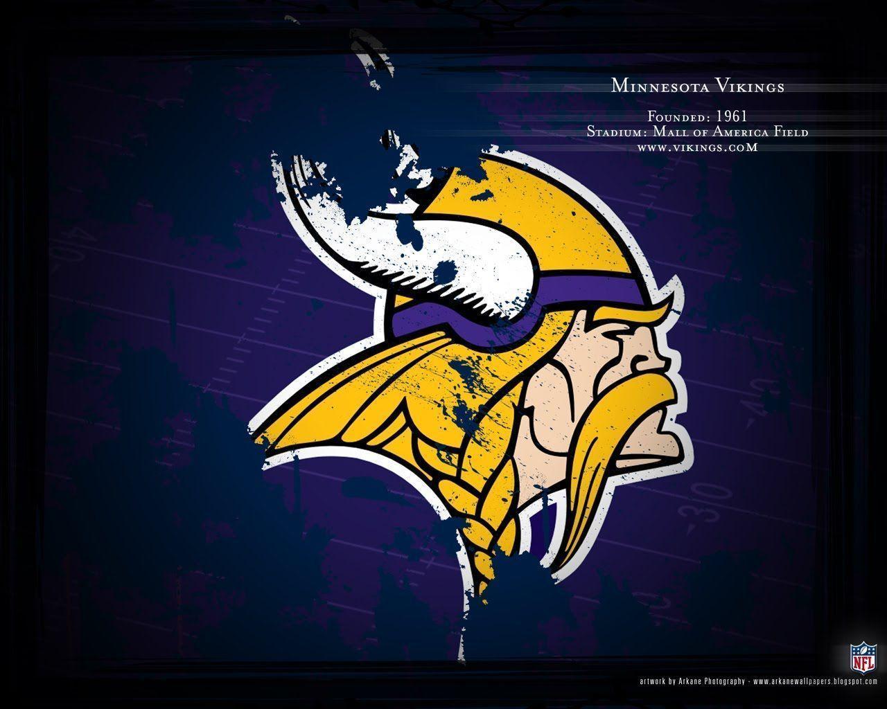 Minnesota Vikings Logo Profile Wallpaper. Download High Quality