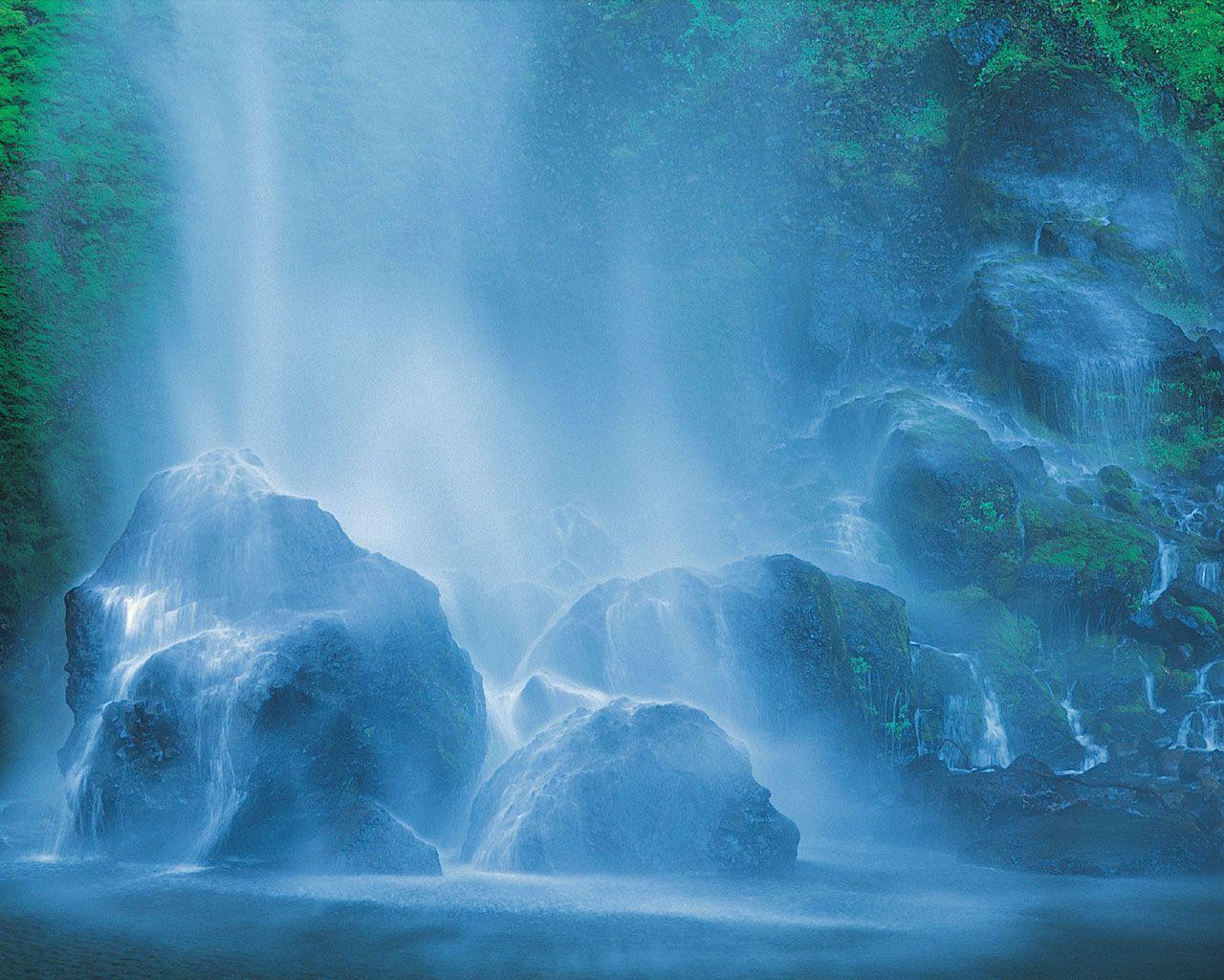 Waterfall Background, Waterfall Background Download Wallpaper