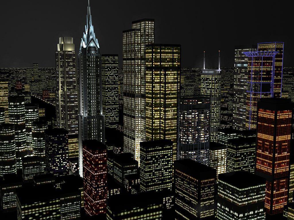 Gotham city city skyline city background