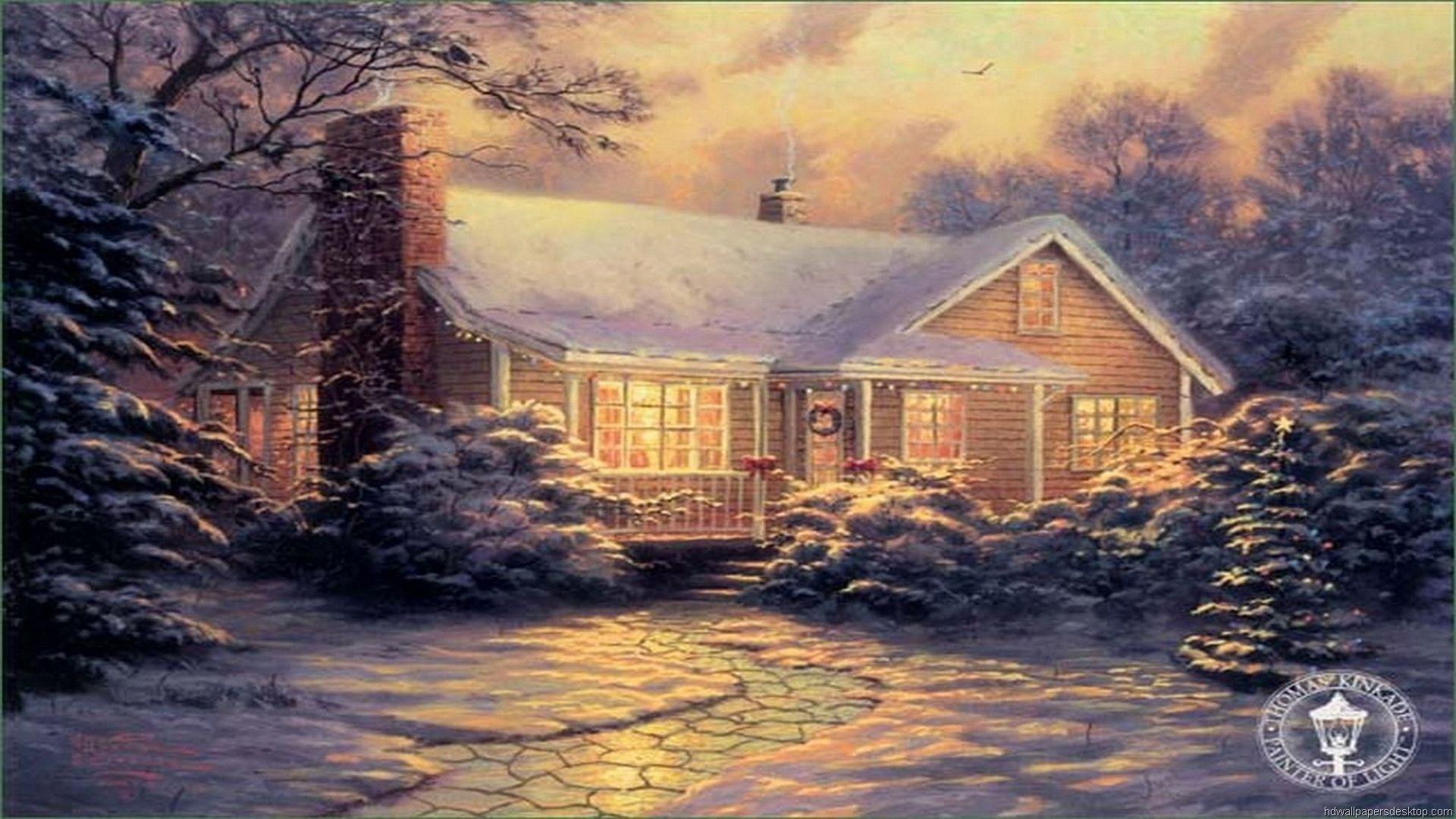 Thomas Kinkade Christmas Wallpapers - Wallpaper Cave