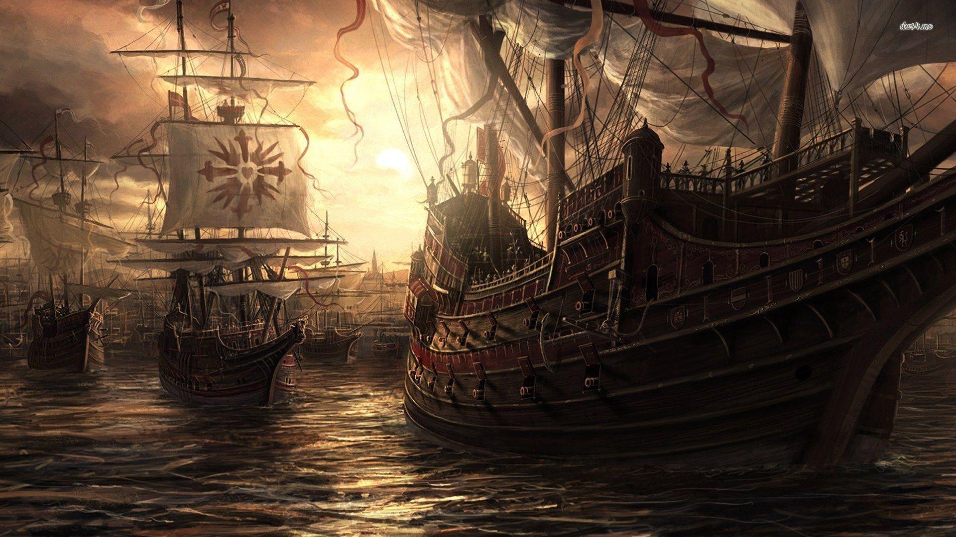 Pirate ships wallpaper wallpaper - #