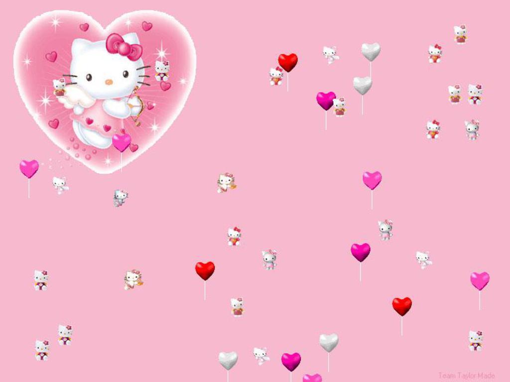 Wallpaper For > Hello Kitty Background Happy Birthday