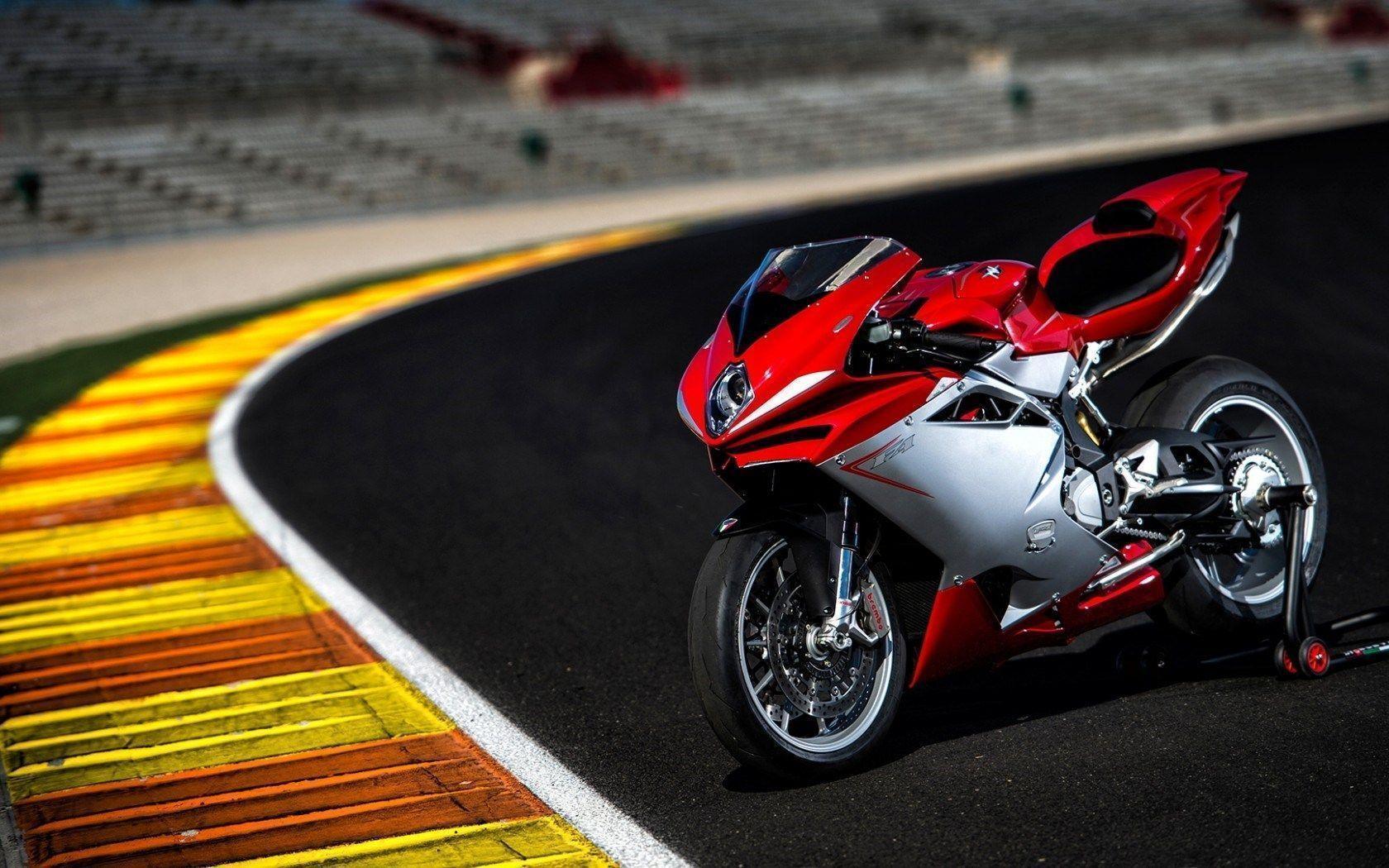 MV Agusta F4 Stand Motorcycle on Track HD Wallpaper