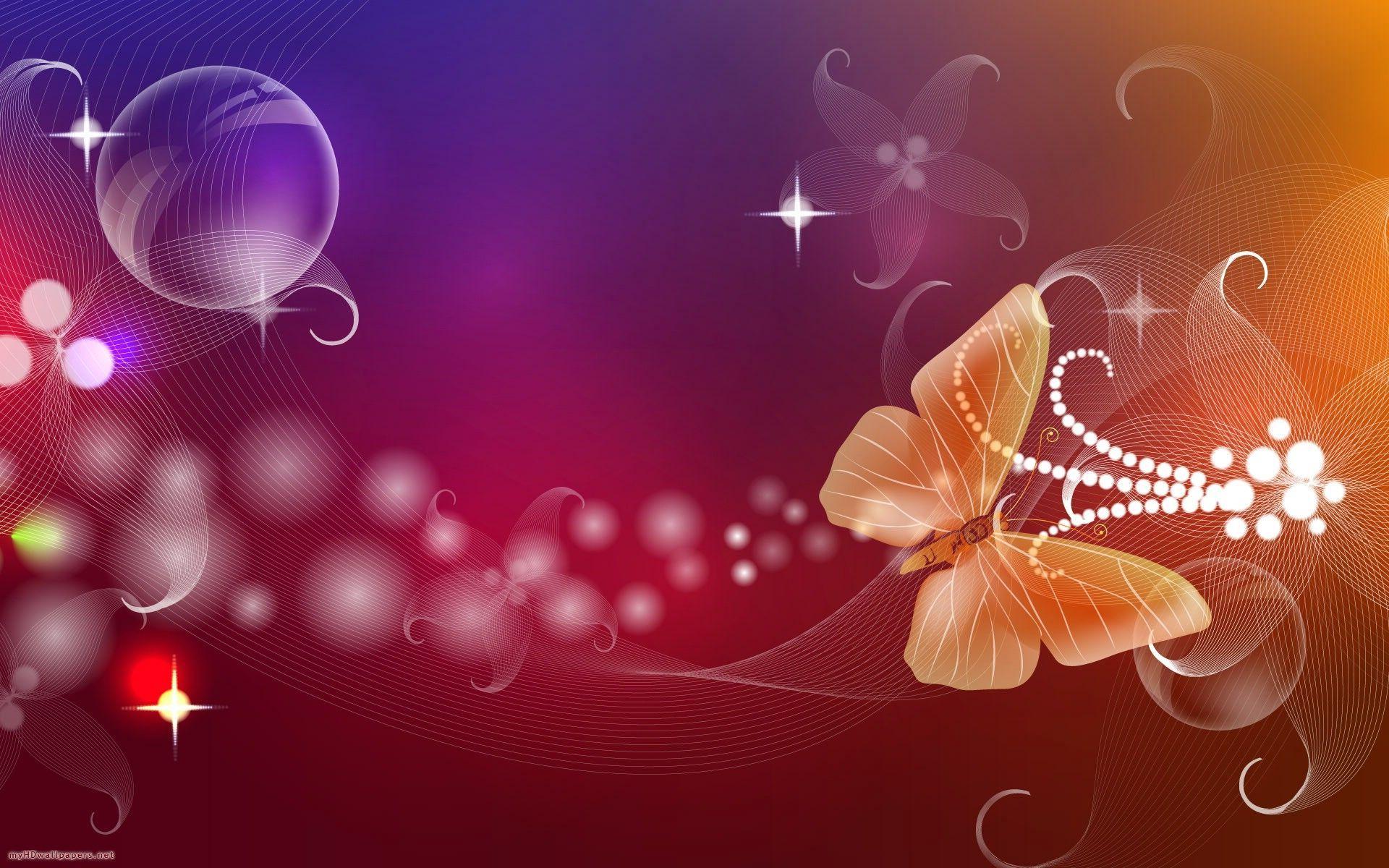 Dancing orange butterfly Desktop Wallpaper, HD Wallpaper