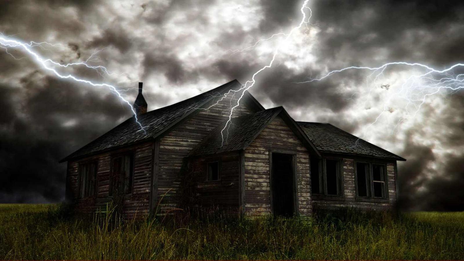 Pix For > Scary House Background