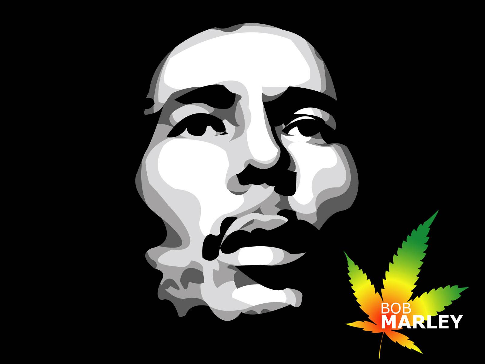 Bob Marley Black Hd Wallpaper