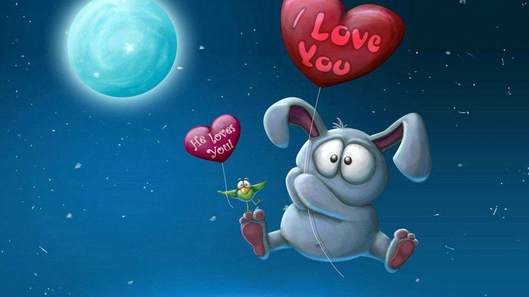 Love You Cartoon Wallpaper HD Free Download Fo Wallpaper