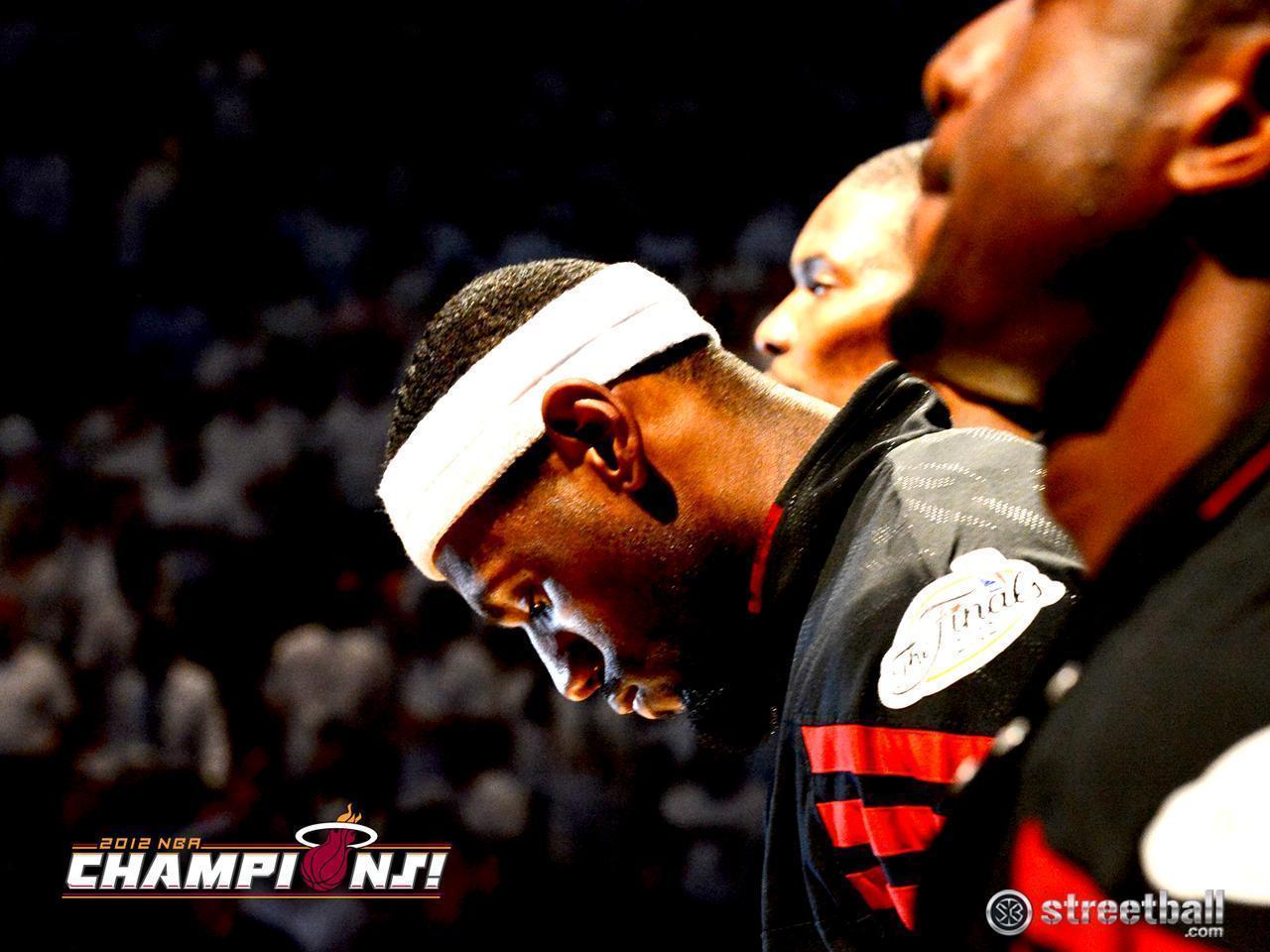 LeBron Miami Heat NBA Championship Basketball Wallpaper 2012