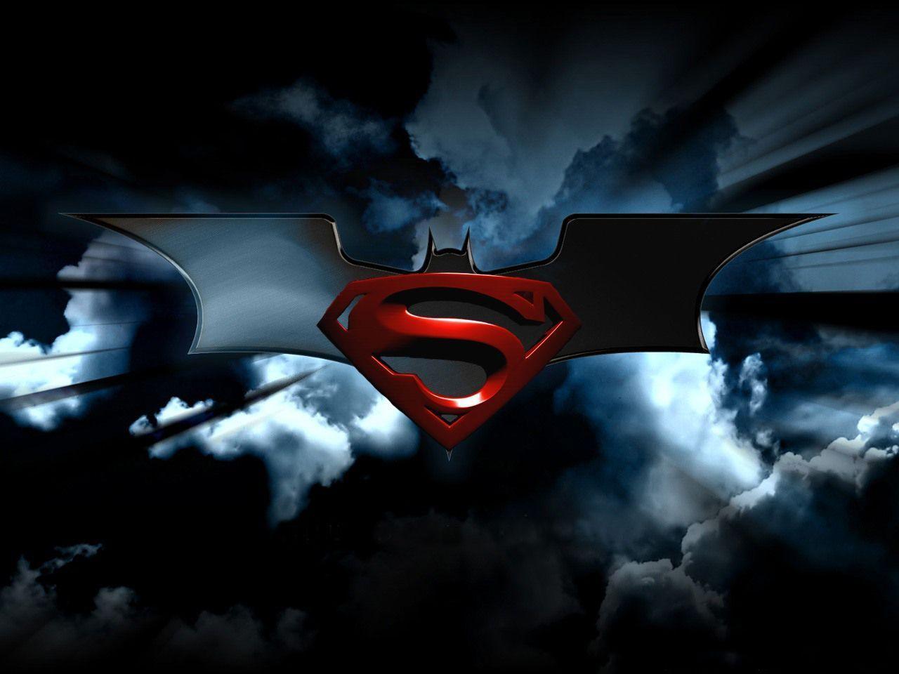 Animals For > Superman Batman Logo Wallpaper