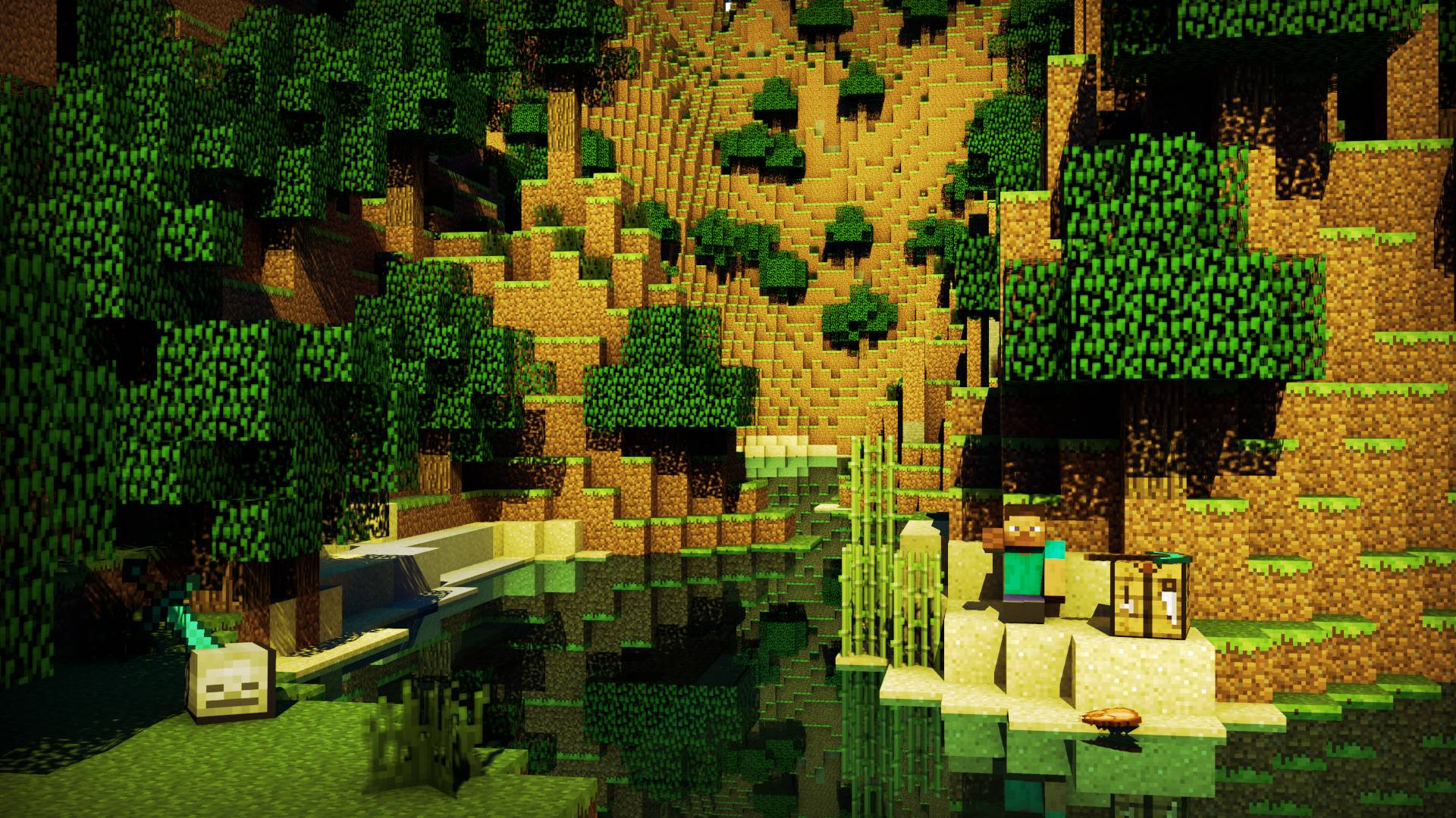 Pix For > Minecraft Background HD
