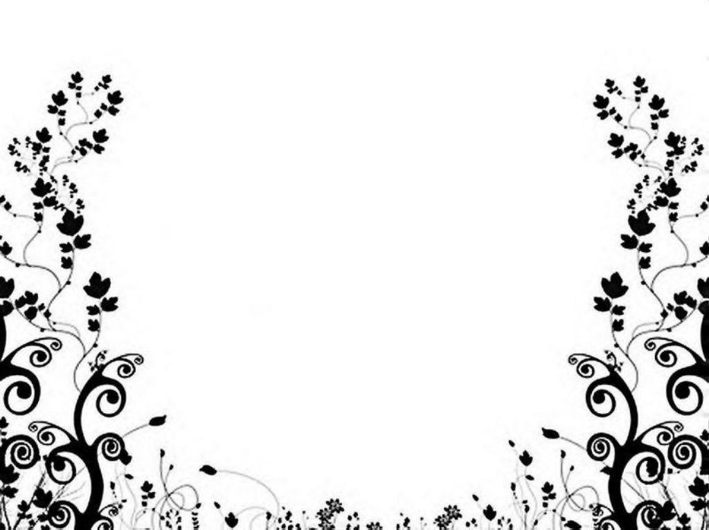 Floral Black And White 2 Wallpaper and Background
