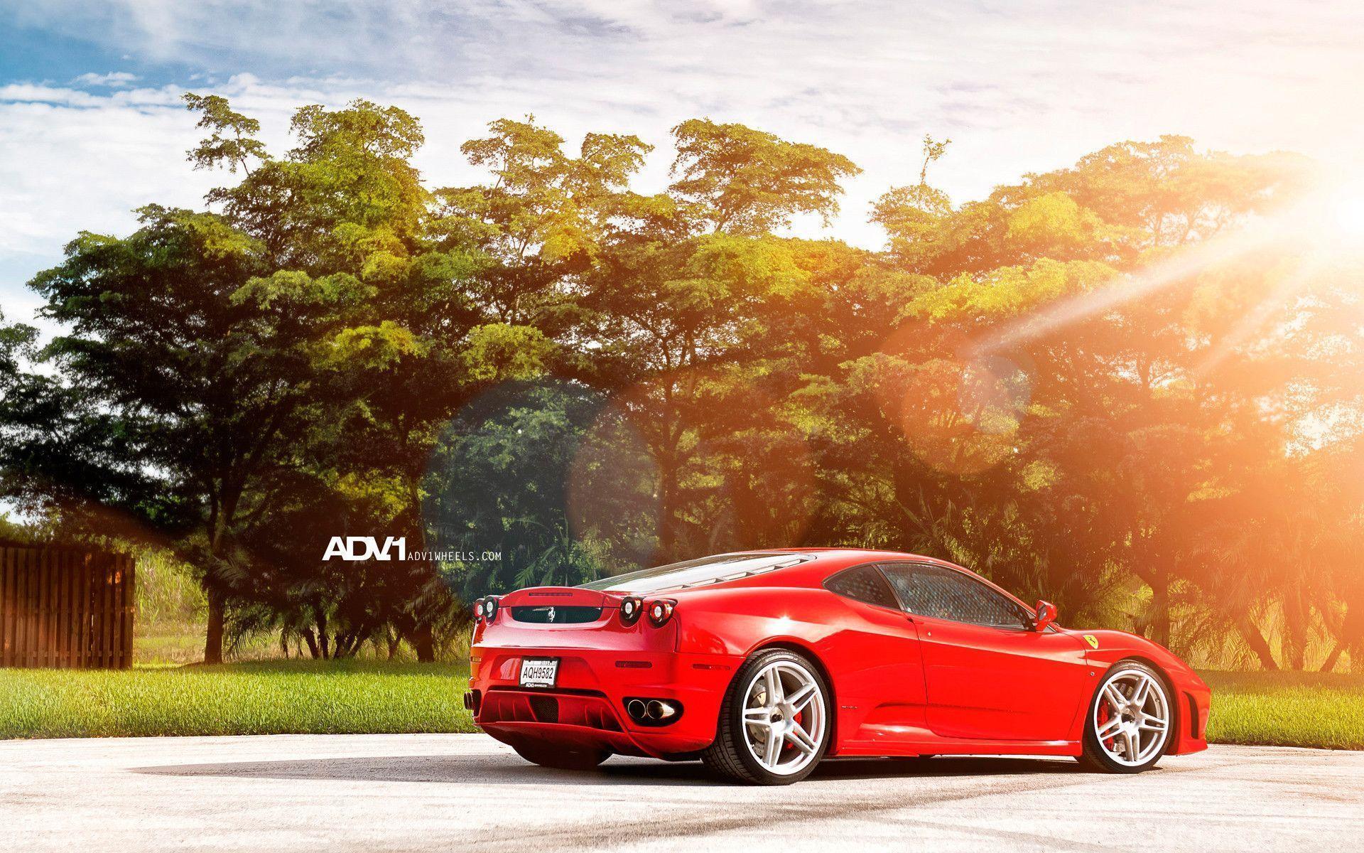 Ferrari F430 on ADV1 Wheels 3 Wallpaper. HD Car Wallpaper