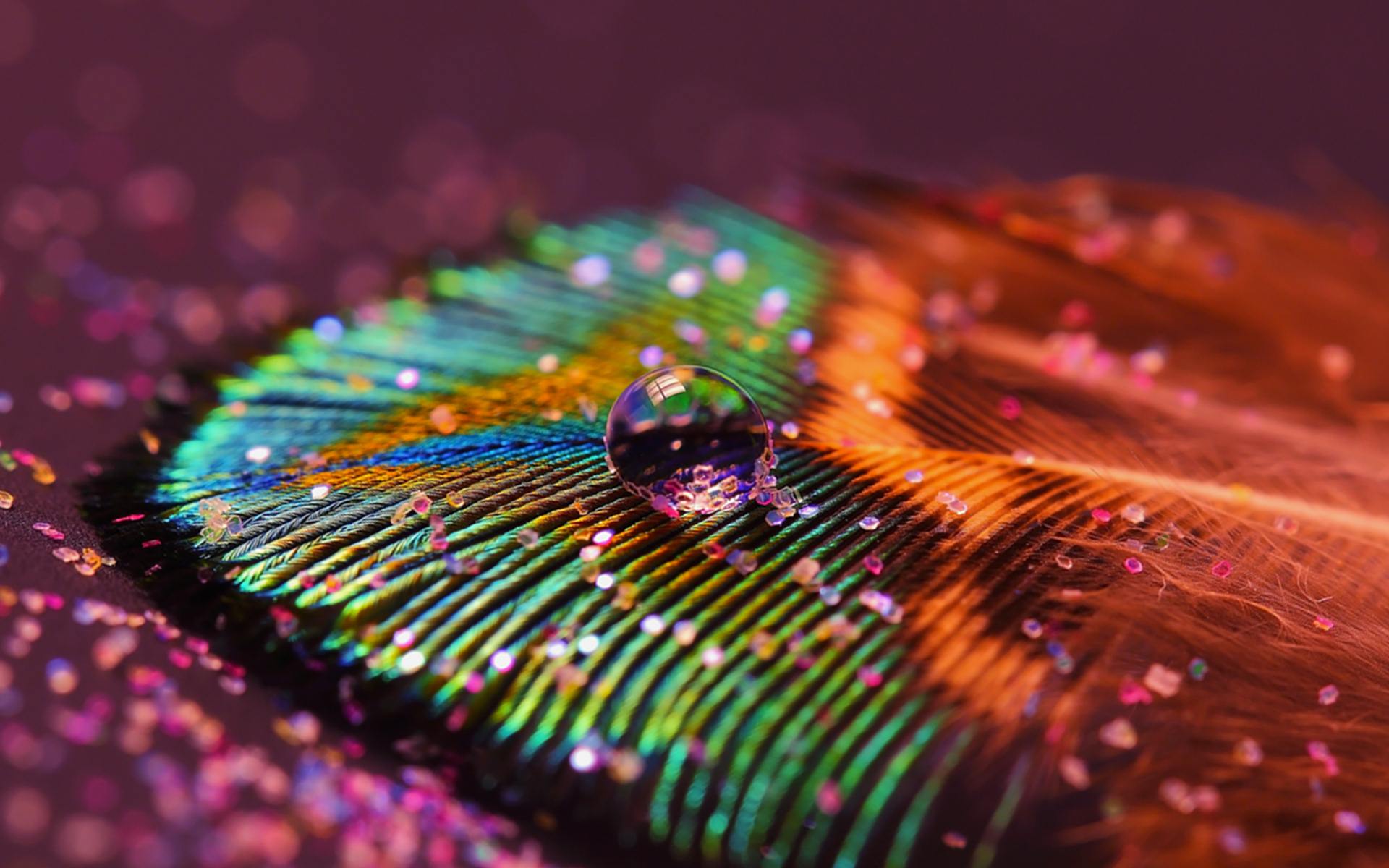 Beautiful Peacock Feather Image. HD Wallpaper Image