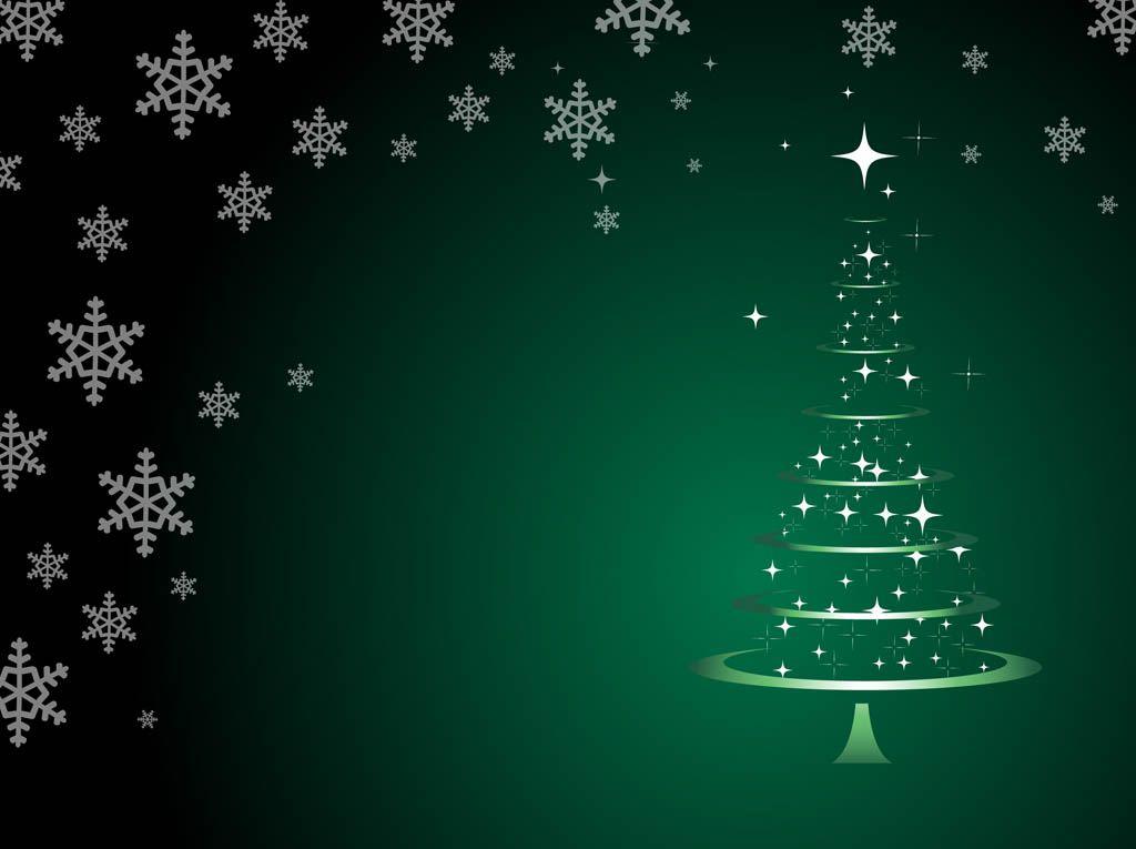 Christmas Tree Background Vector