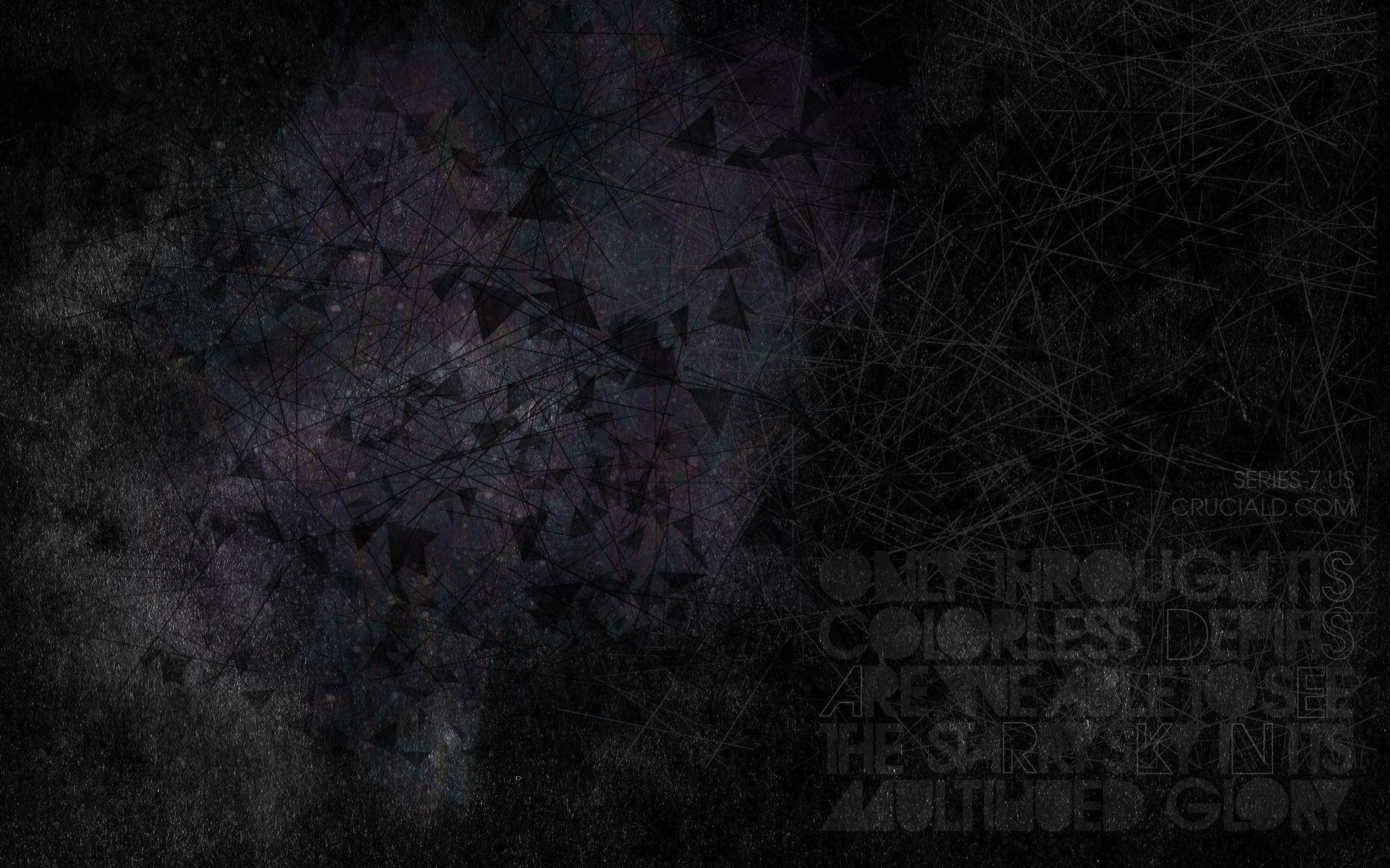 Darkness Poster and Wallpaper. Crucial Design Blog