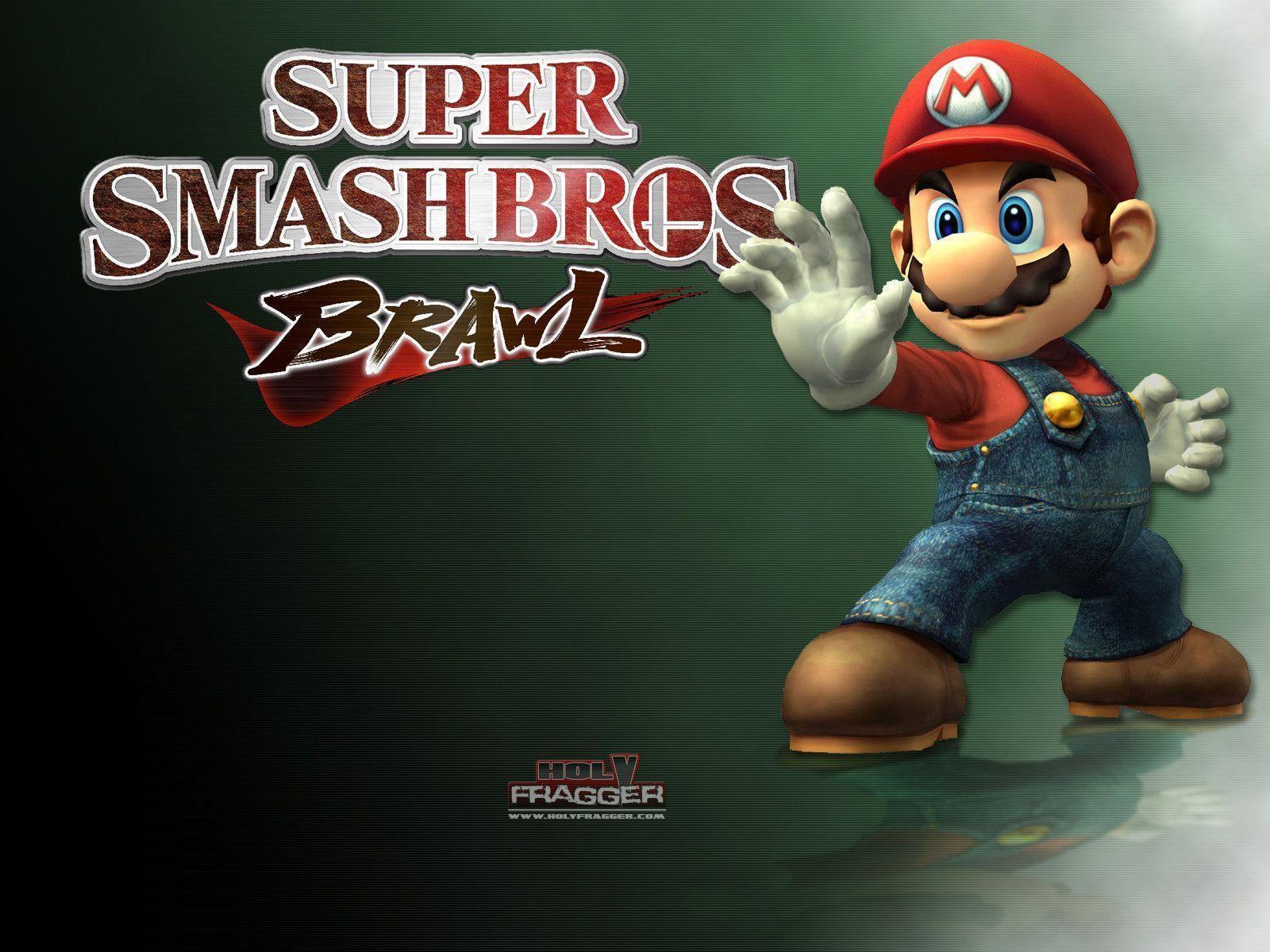 HolyFragger.com Super Smash Bros. Brawl Wallpaper 5: Mario