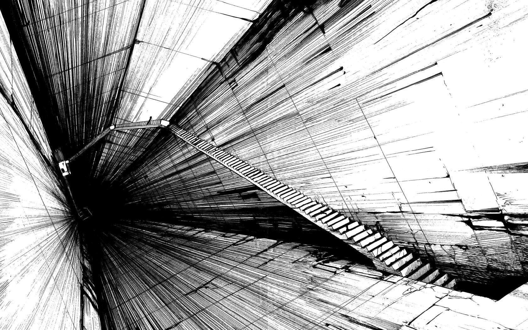 Wallpaper For > Black And White Abstract Background Image
