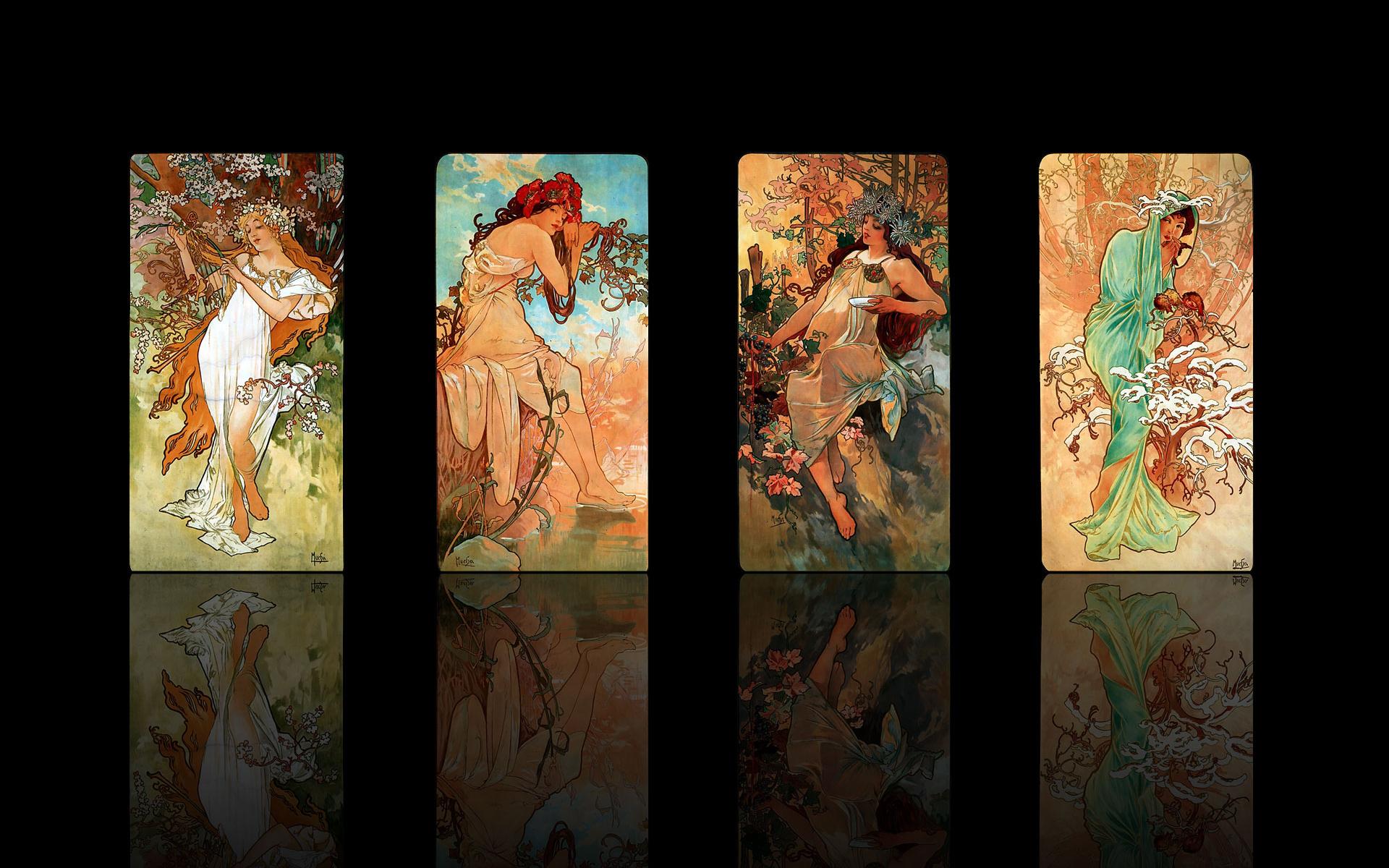 Download Alphonse Mucha Wallpaper 1920x1200