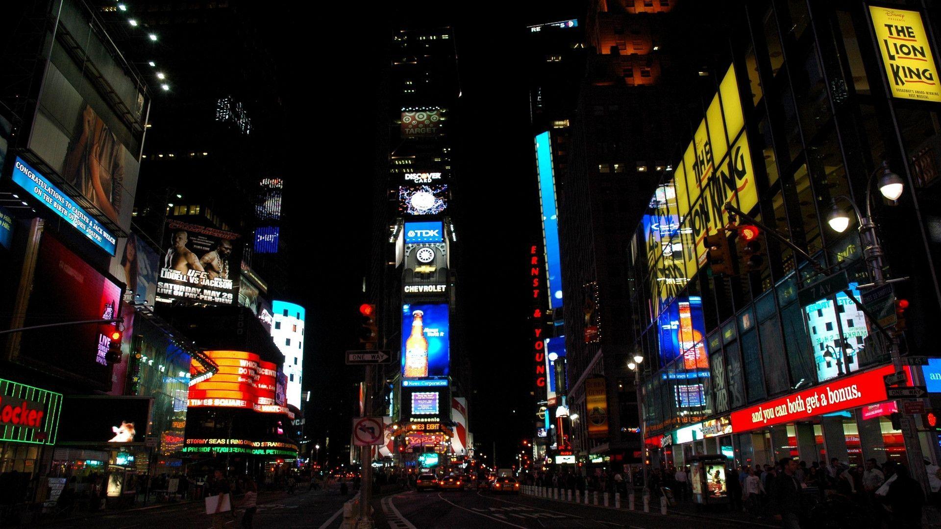 New York City At Night Image Wallpaper HD