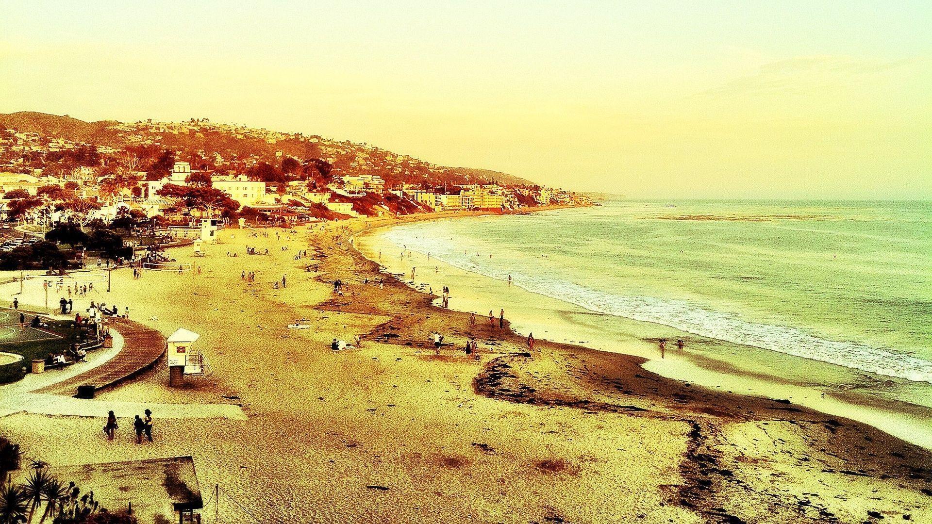 HD Beautiful Filtered Photo Of Laguna Beach Wallpaper. Download