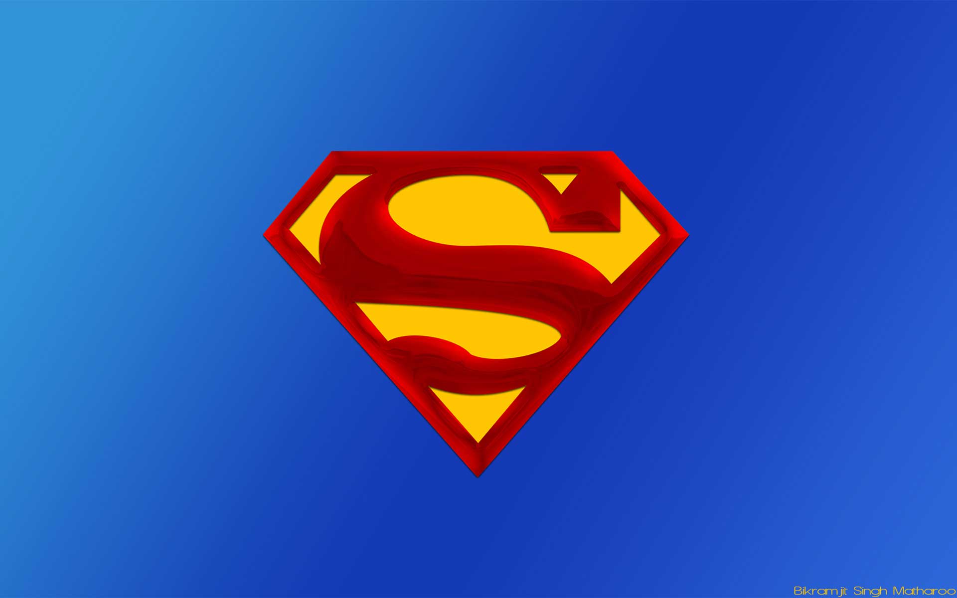 Wallpaper For > Superman Logo Wallpaper