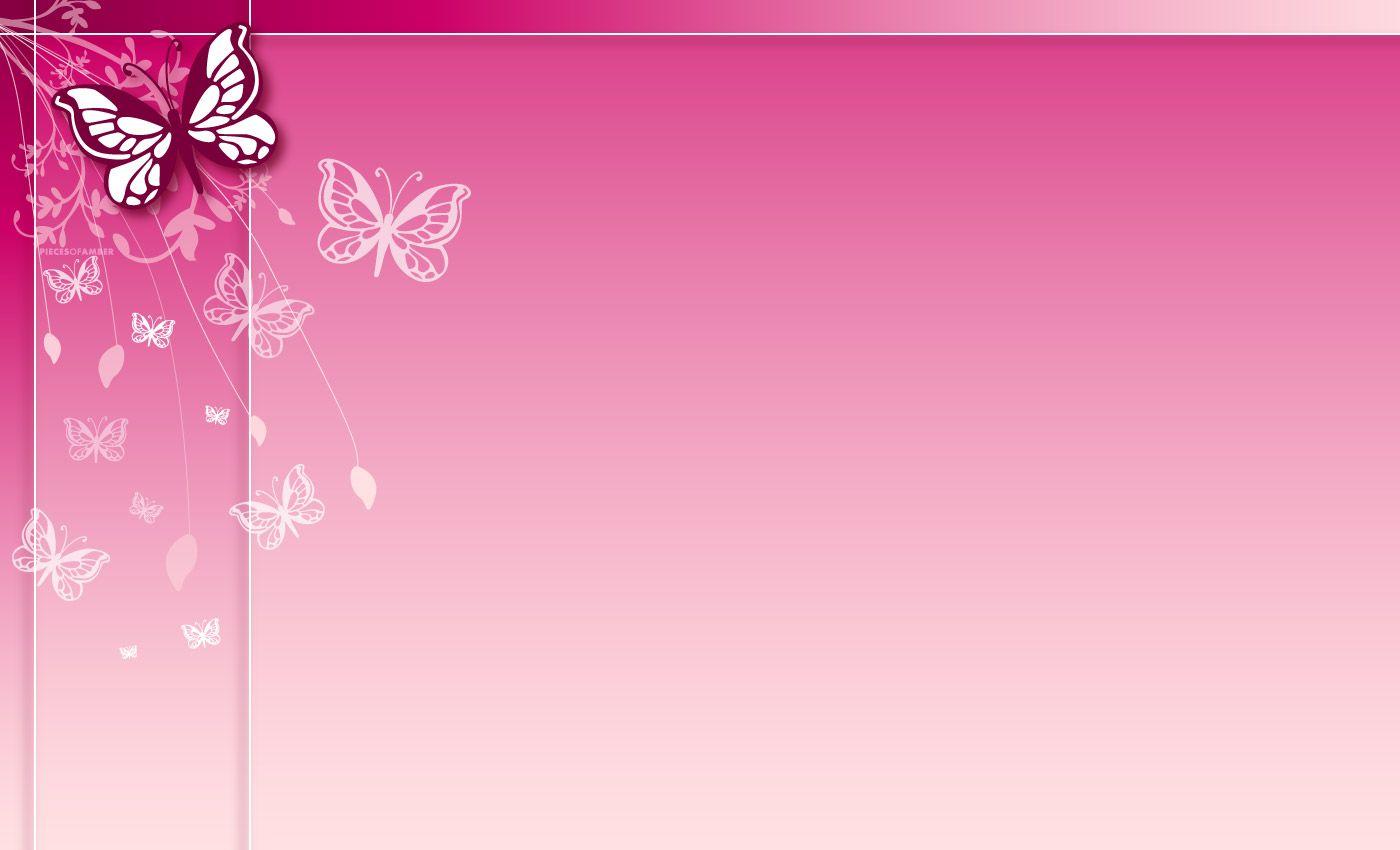 Pink Butterfly Wallpaper 10335 HD Wallpaper in Cute