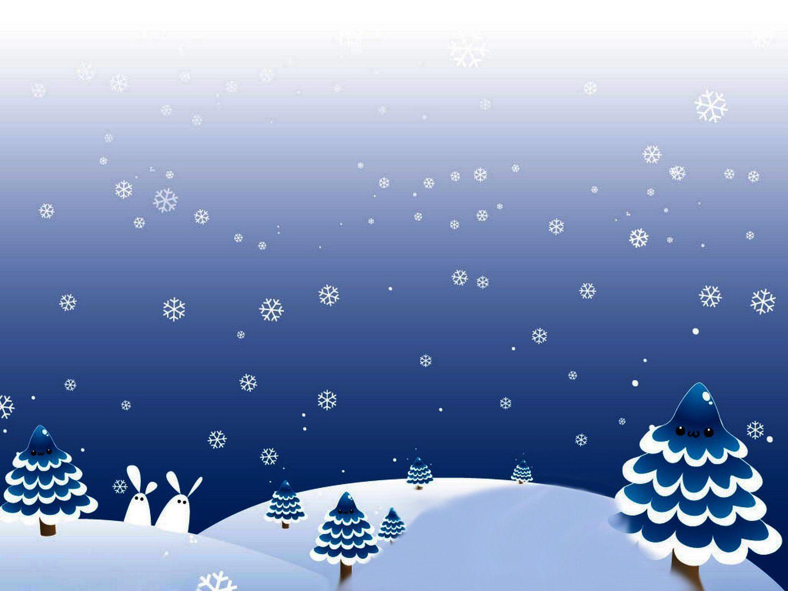 Free Winter Christmas Day Background For PowerPoint