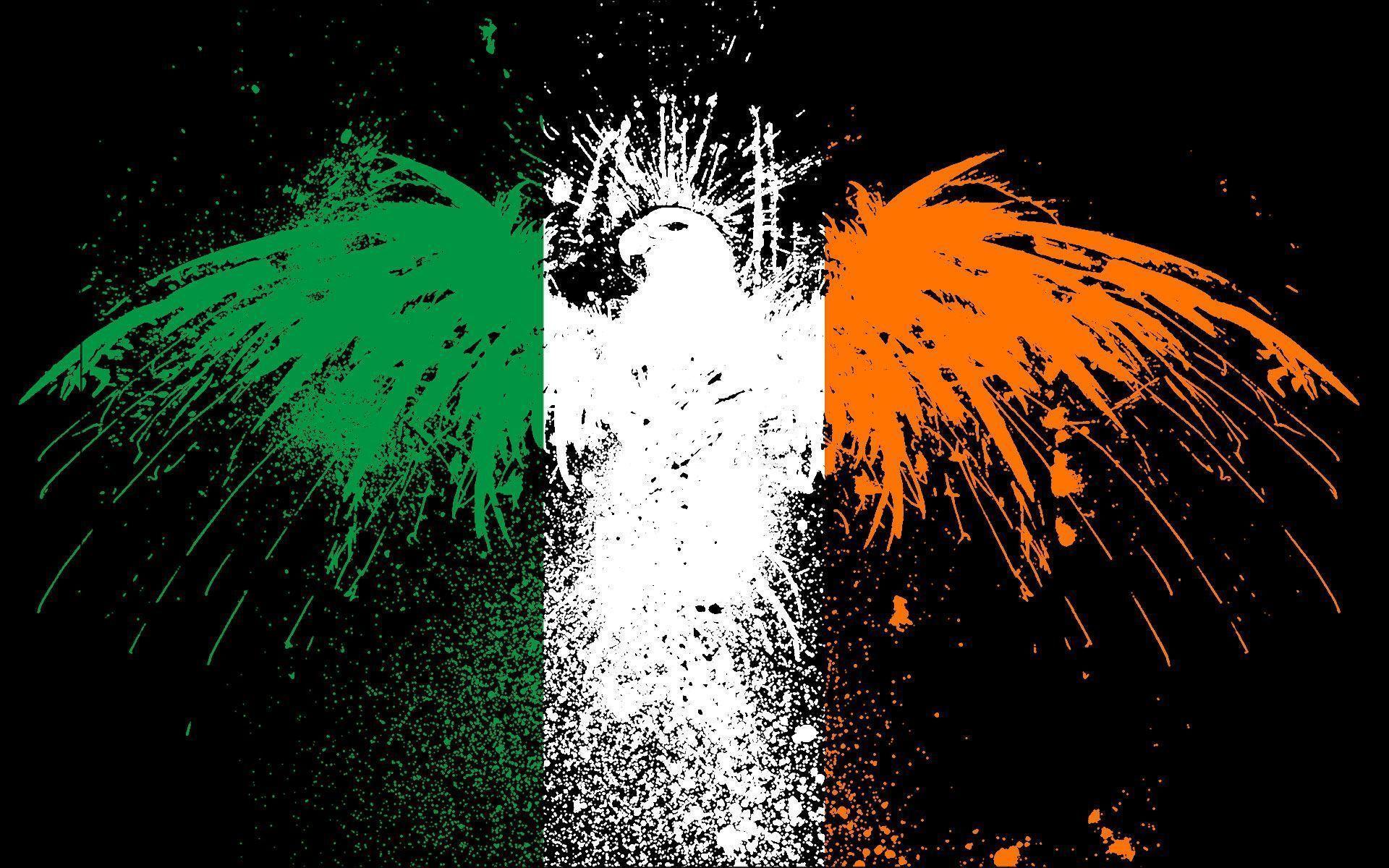 image For > Irish Flag Background