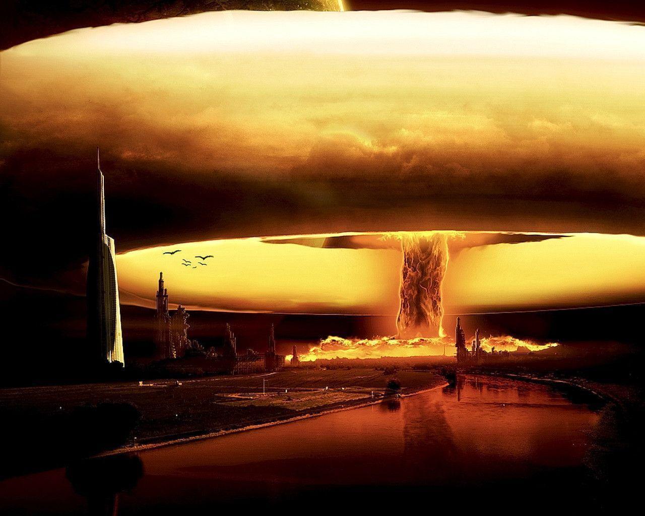 Nuclear Bomb On Planet Wallpaper Car Picture