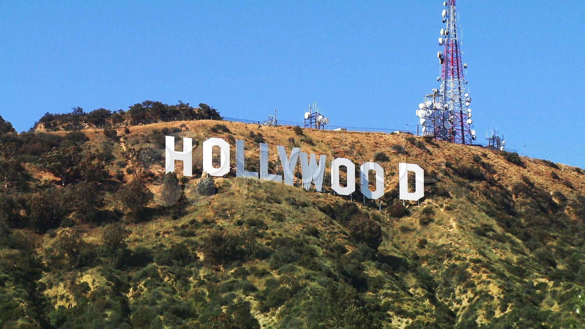 Hollywood Sign, Zoom In videos 000372316. HD Stock Footage