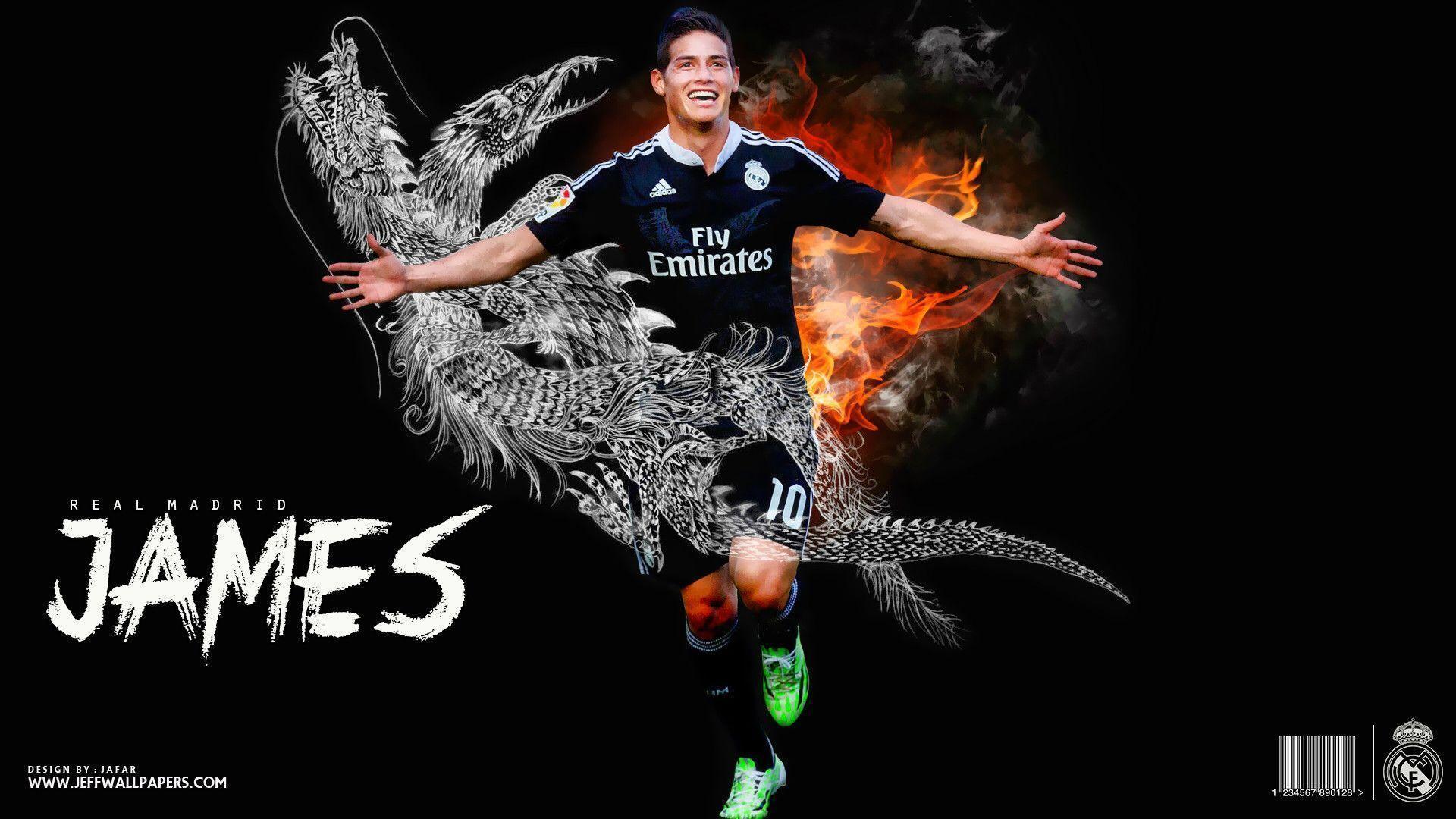 James Rodriguez 2015 Real Madrid UCL Wallpaper Wide or HD. Male