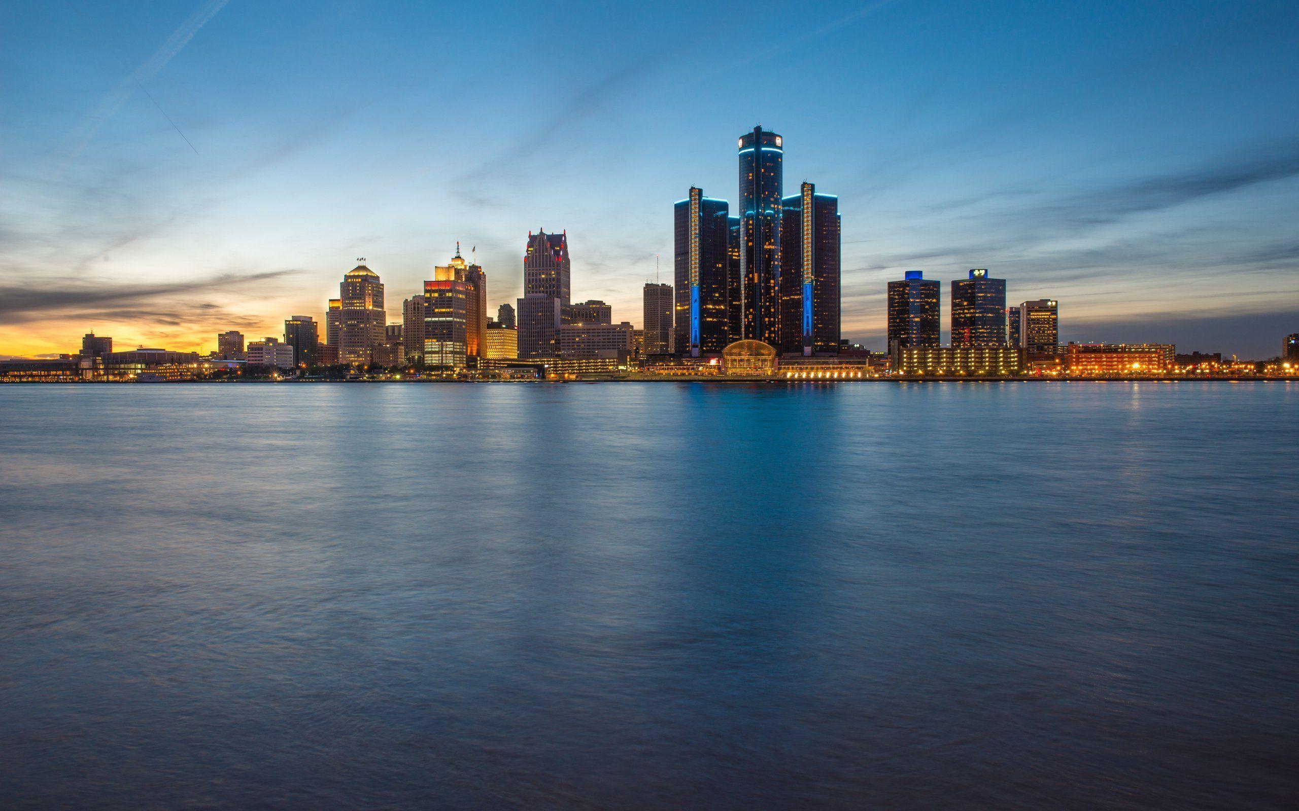 Detroit Skyline Panoramic