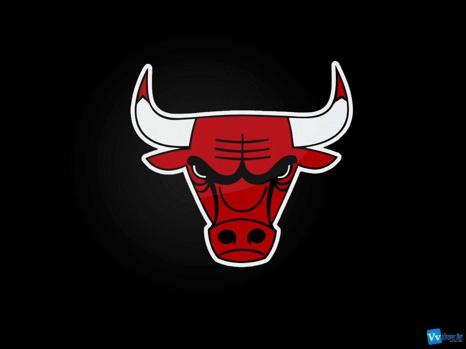 Bulls Logo Black Background Wallpaper