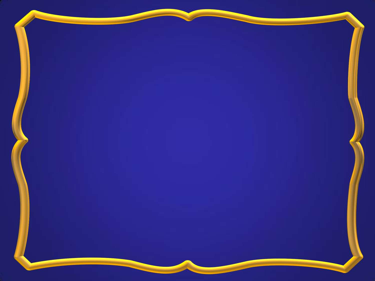 Blue gold frame Power Point Background, Blue gold frame Download