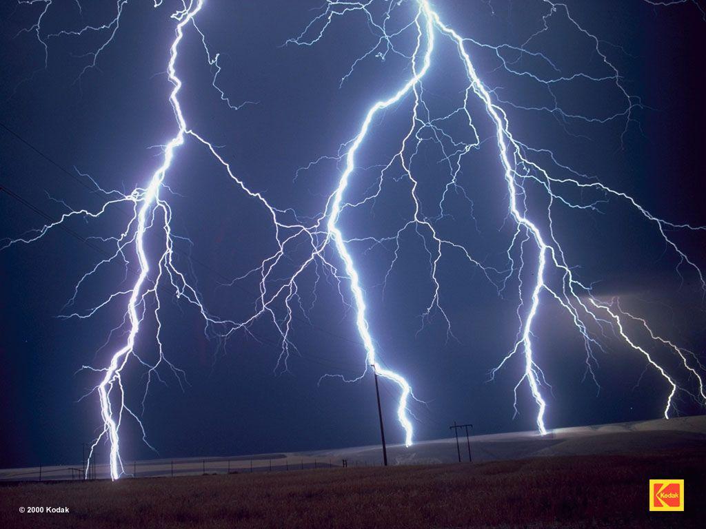 Lightning Over Field Wallpaper Image featuring Lightning