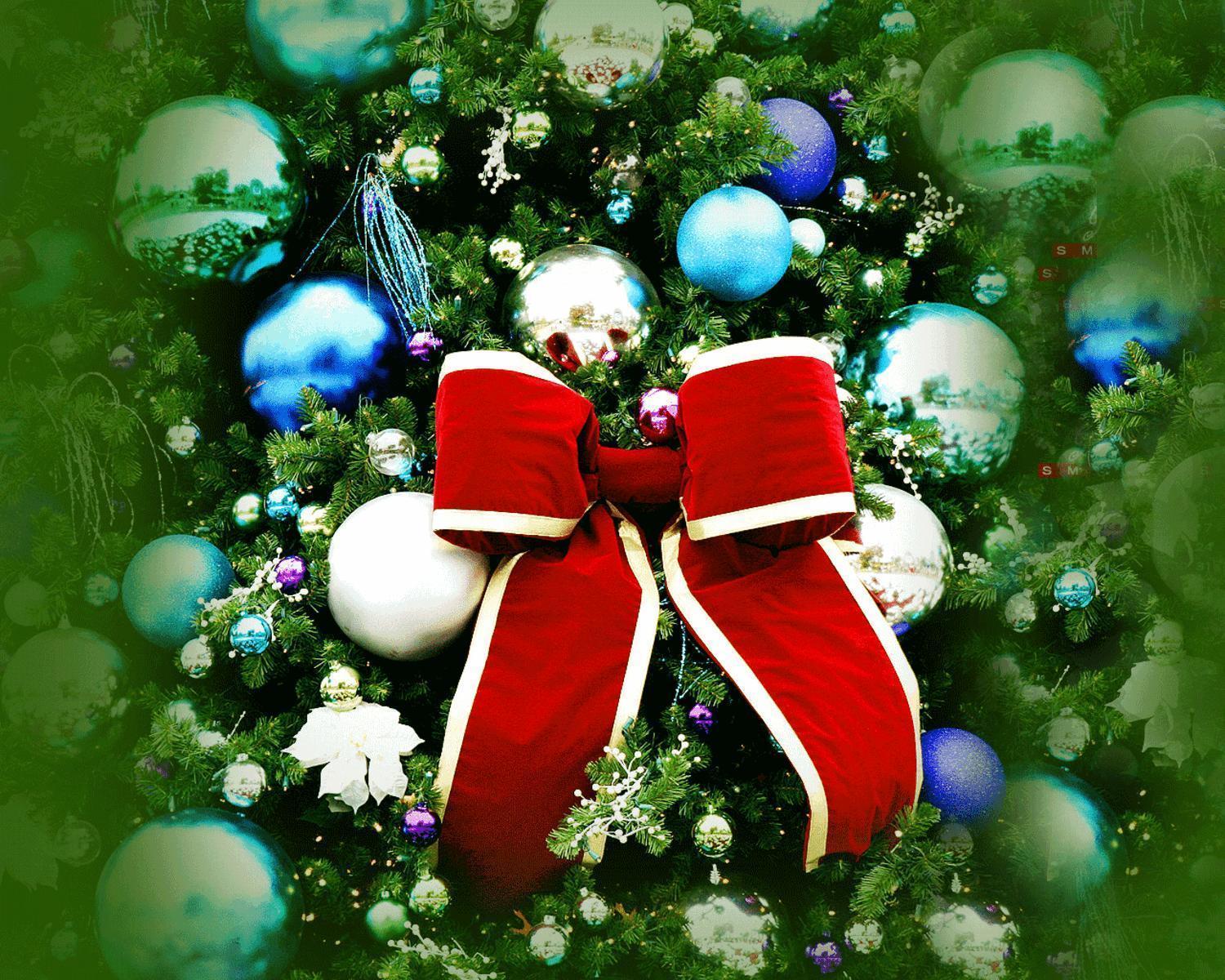 Christmas wreath background free desktop background