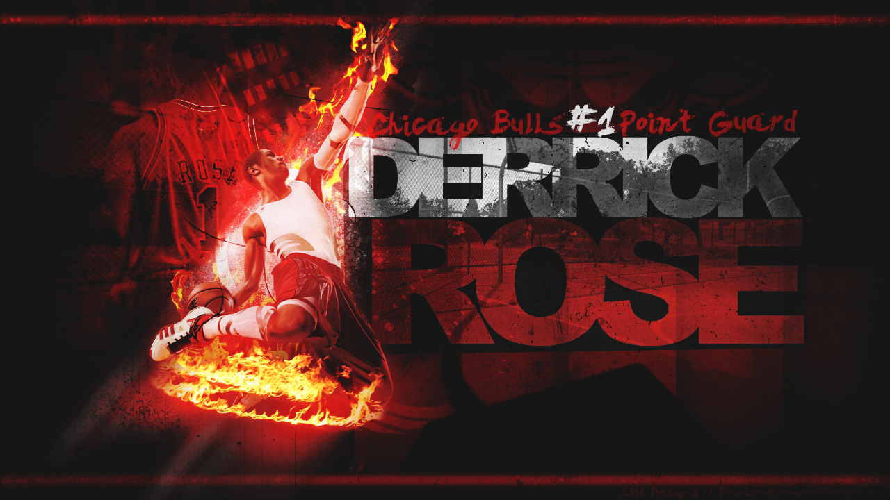 Chicago Bulls Derrick Rose HD Wallpaper Download Logo And Photo