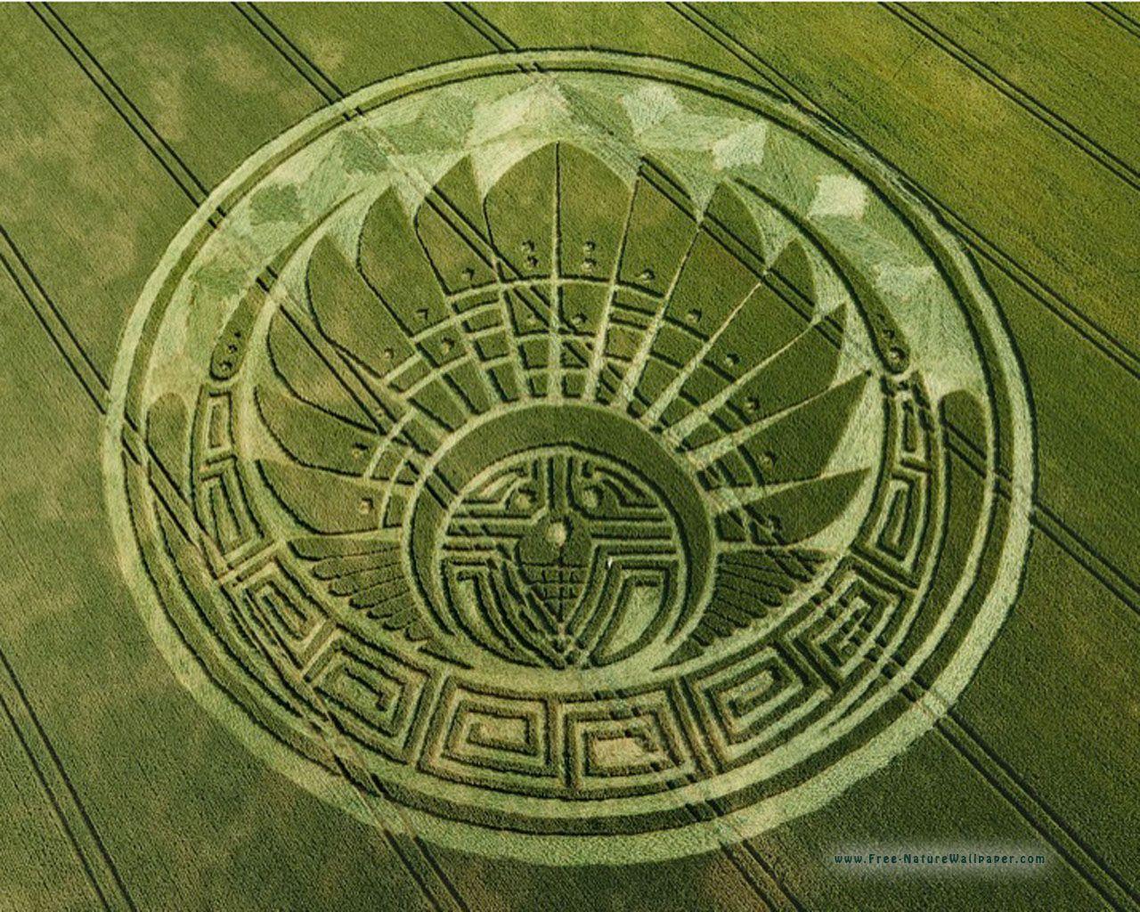 Greek Symbol. Crop Circles Wallpaper Download (1280x1024)