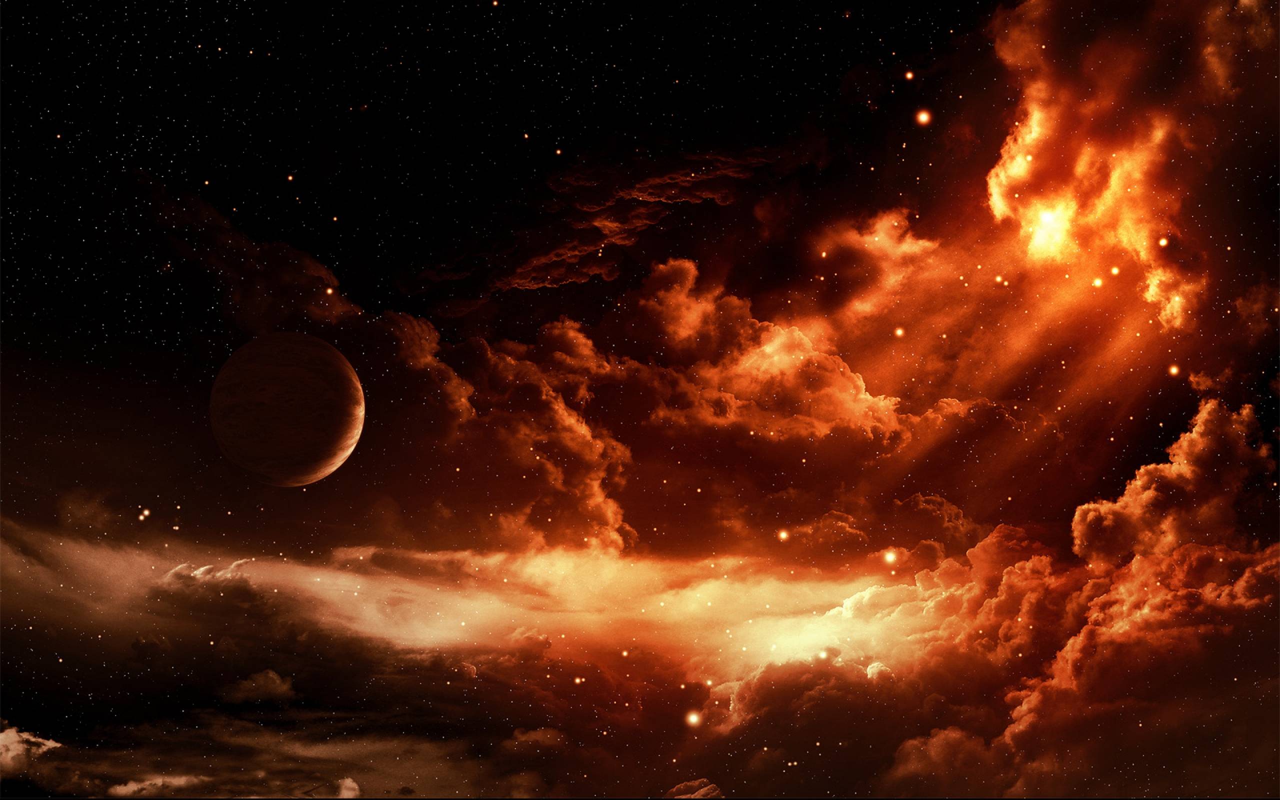 Fire Dragon Planet Sunset HD Wallpaper 16968 Full HD Wallpaper