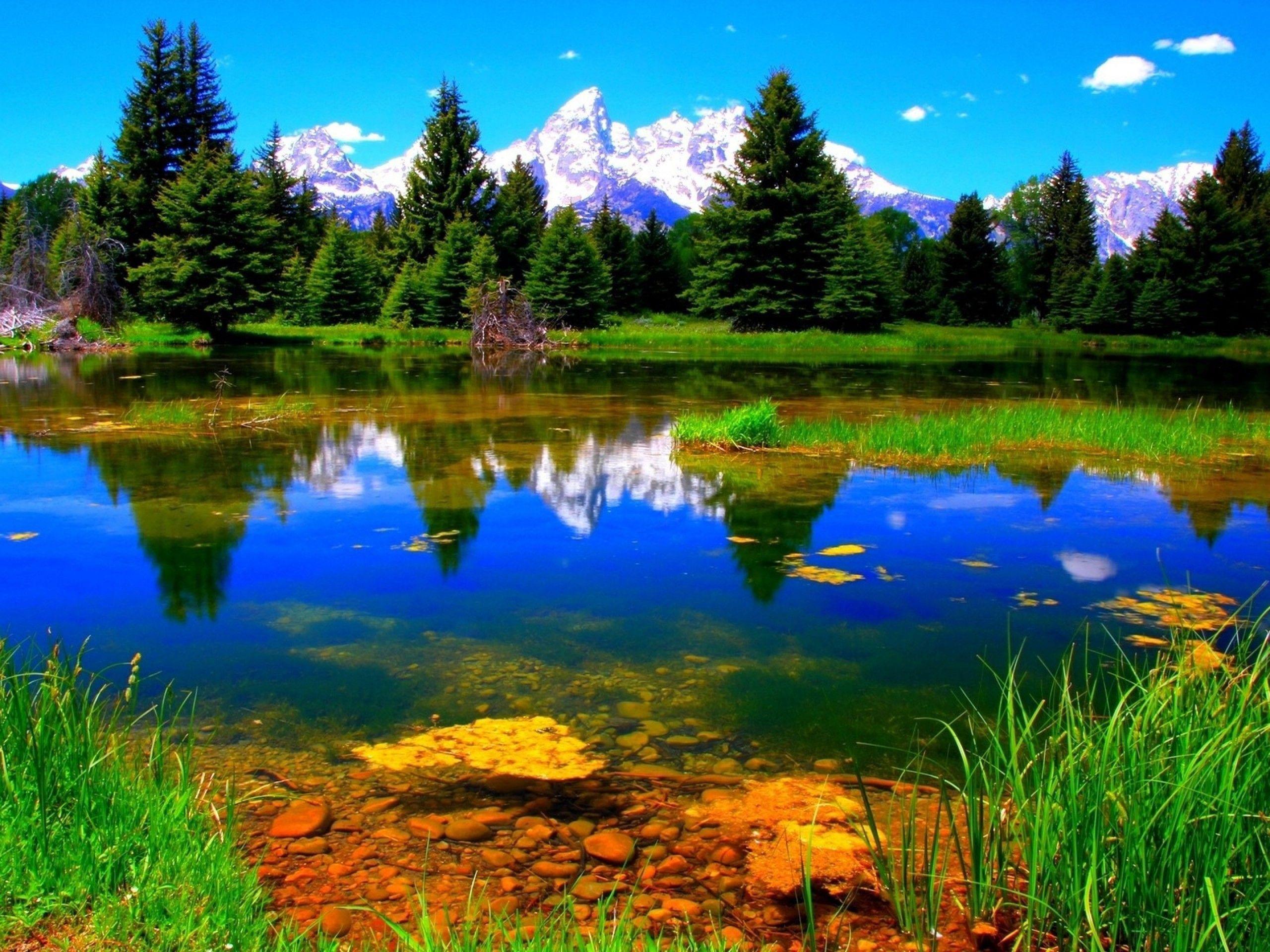 Lake Mountain Nature Photography Picture Wallpaper