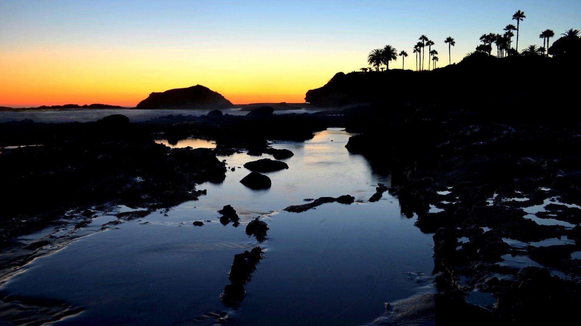 Sunset at Laguna Beach Wallpaper