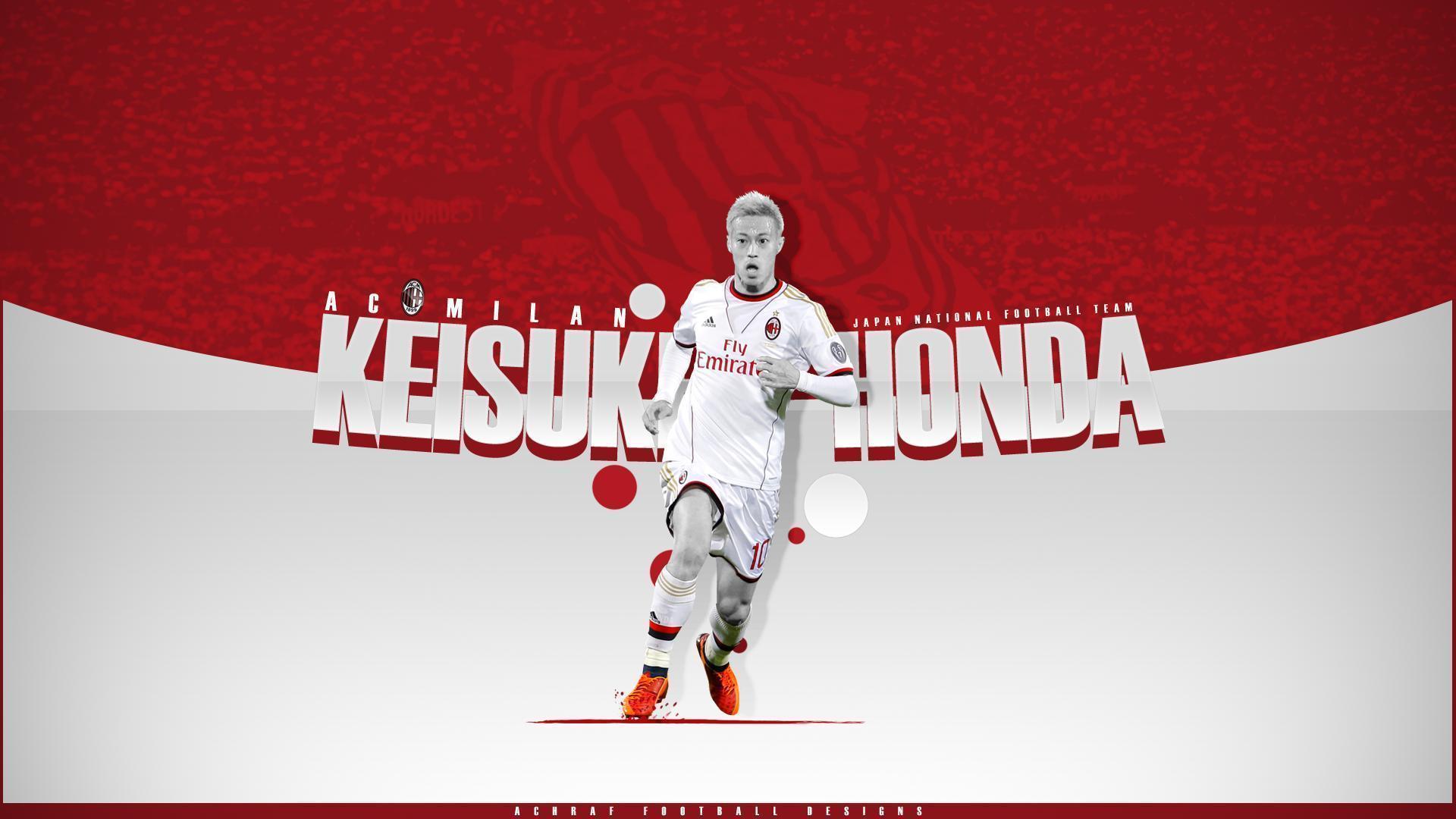 Keisuke Honda AC Milan HD Wallpaper 2014. Football Wallpaper