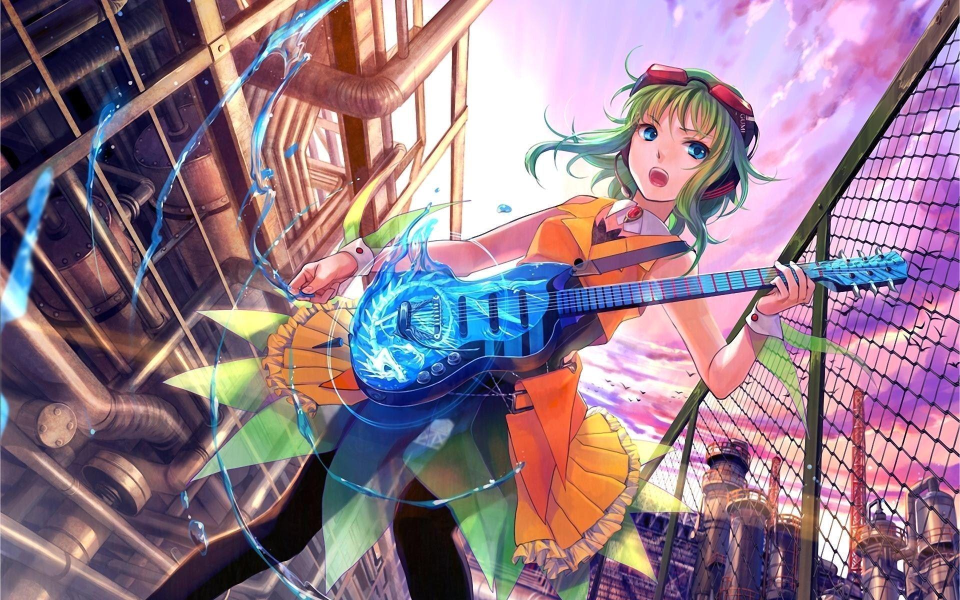 Anime Girl Guitar Hd Wallpaper Background Uhd 2k 4k 5k 2015 2016