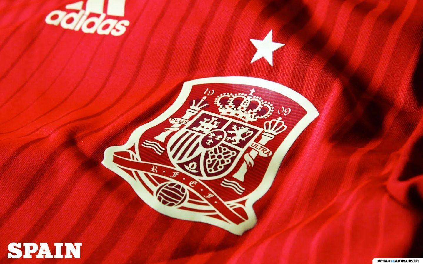 Spain National Team Jersy and Logo HD Wallpaper