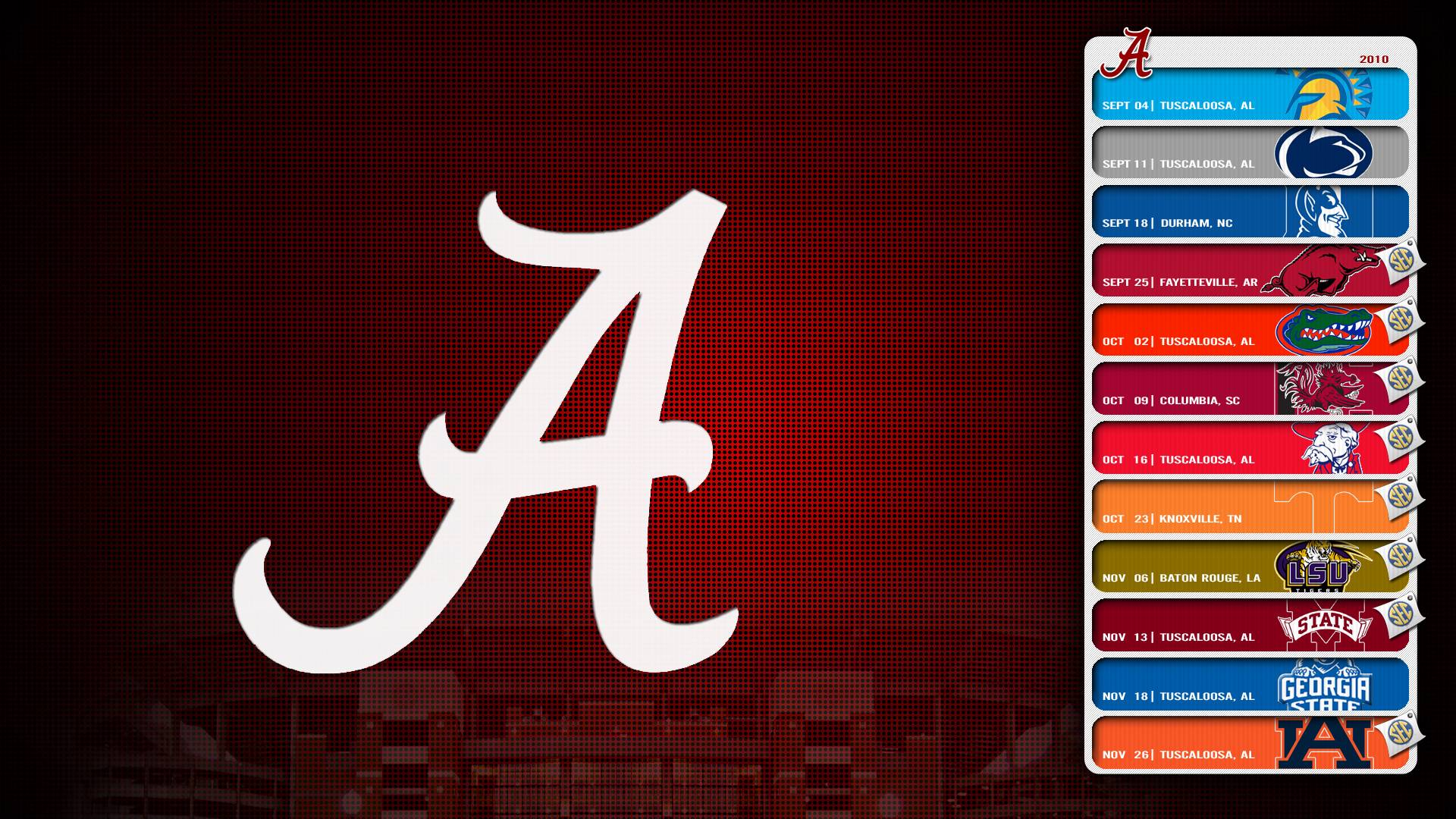 Alabama Crimson Tide Logo Wallpapers - Wallpaper Cave