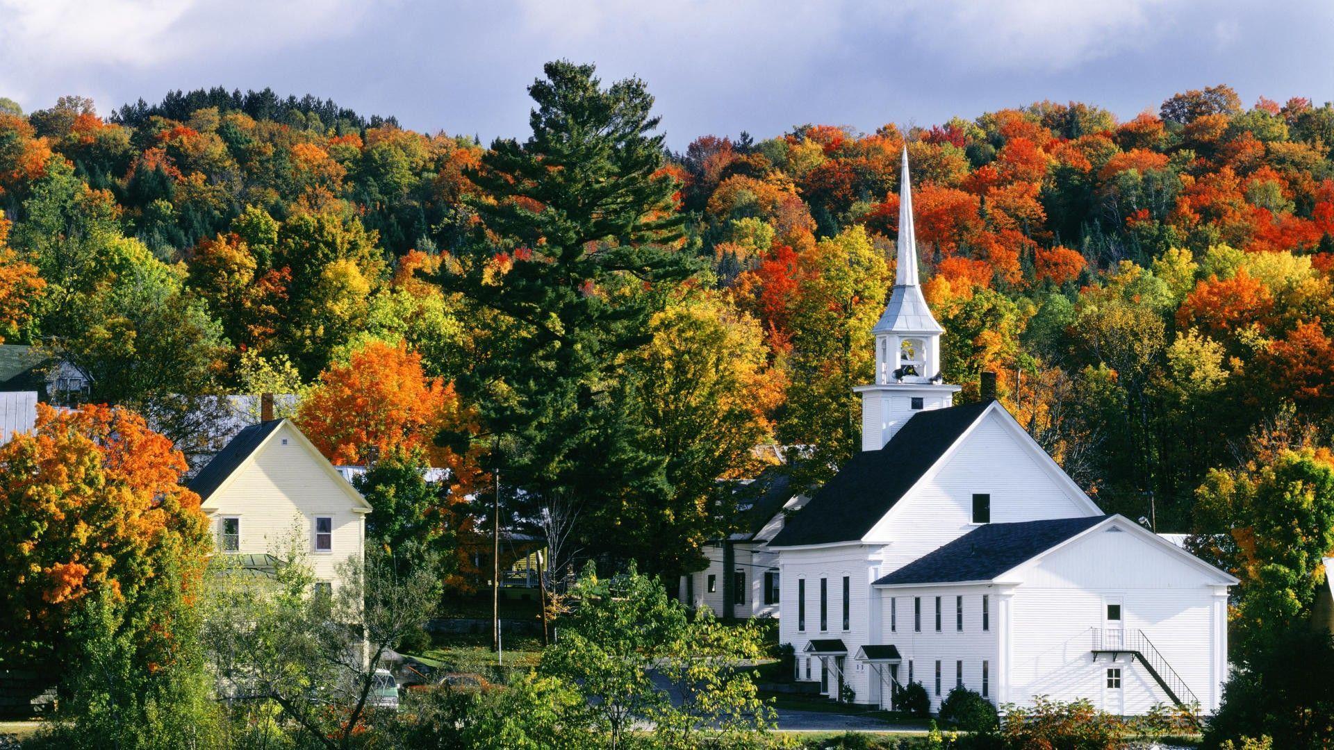 Autumn in New England, Vermont HD Wallpaper