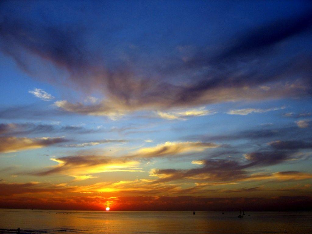 Sunset Beach HD Wallpaper