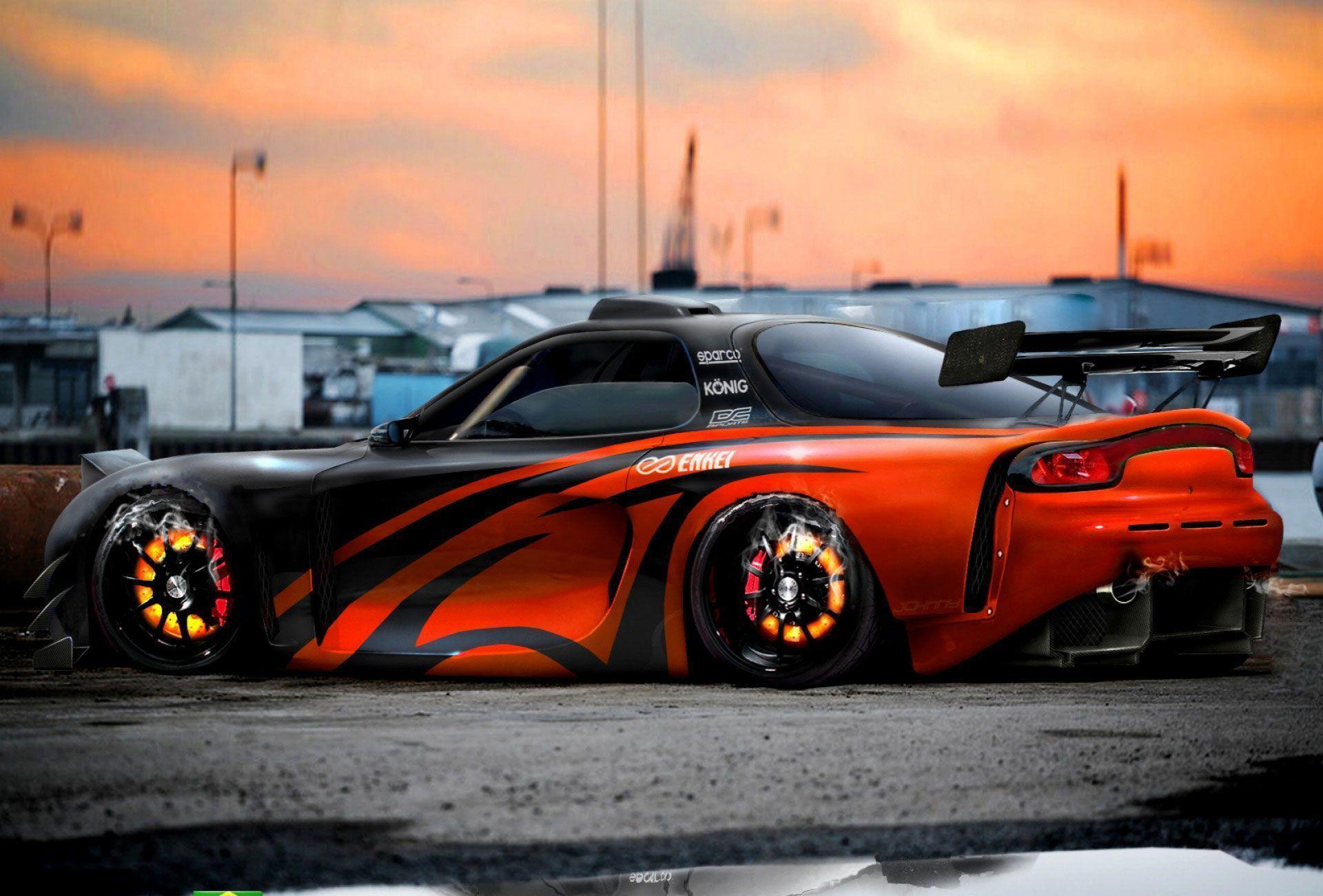 Tuning Mazda RX7 Fire Concept Wallpaper Mazda Car Wallpaper