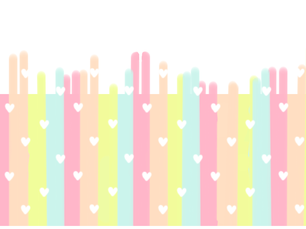 Cute heart and stripes pastel wallpaper Version 2