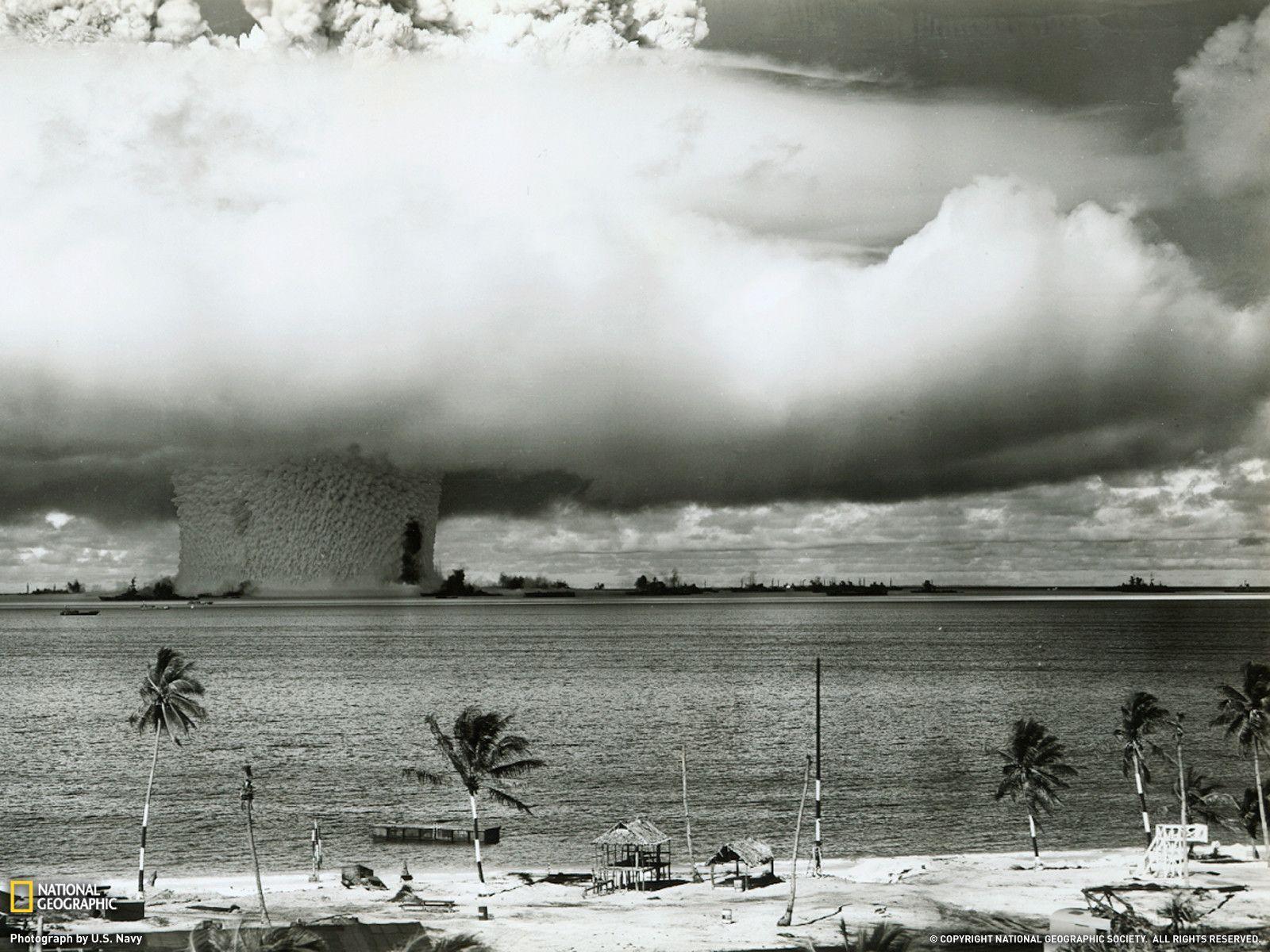 Atomic Bomb Test Photo, Bikini Atoll Wallpaper